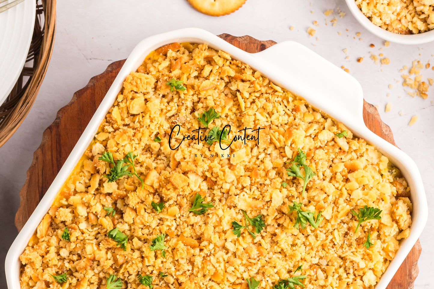Ritz Cracker Chicken Casserole - Exclusive