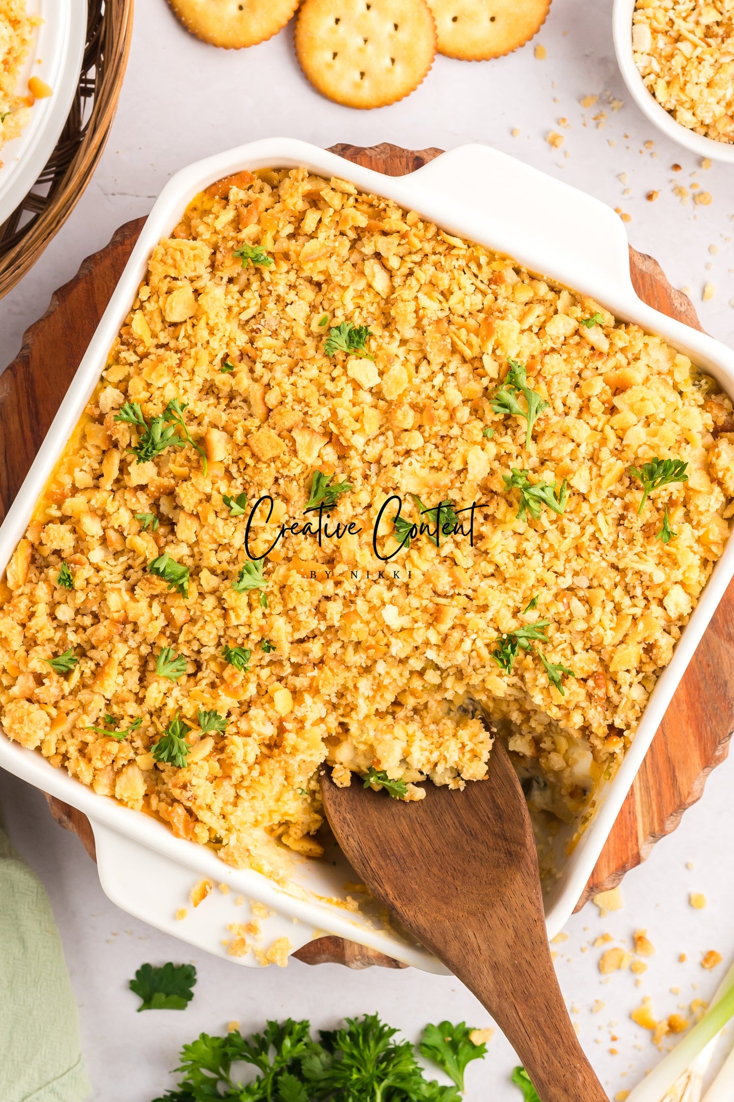 Ritz Cracker Chicken Casserole - Exclusive
