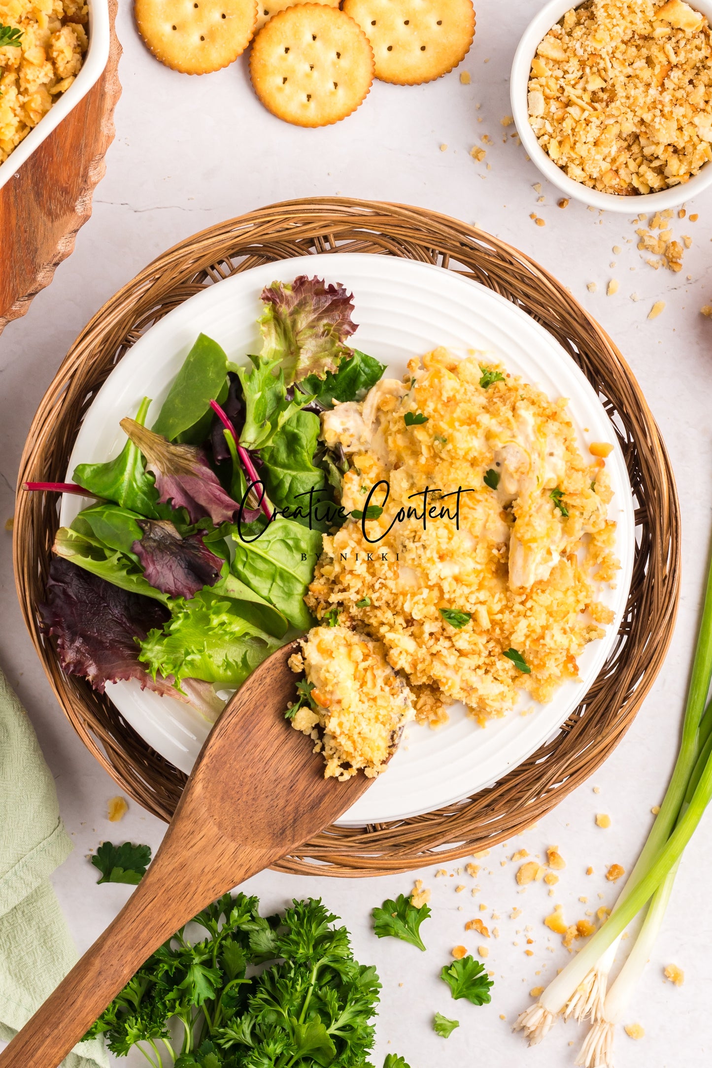 Ritz Cracker Chicken Casserole - Exclusive