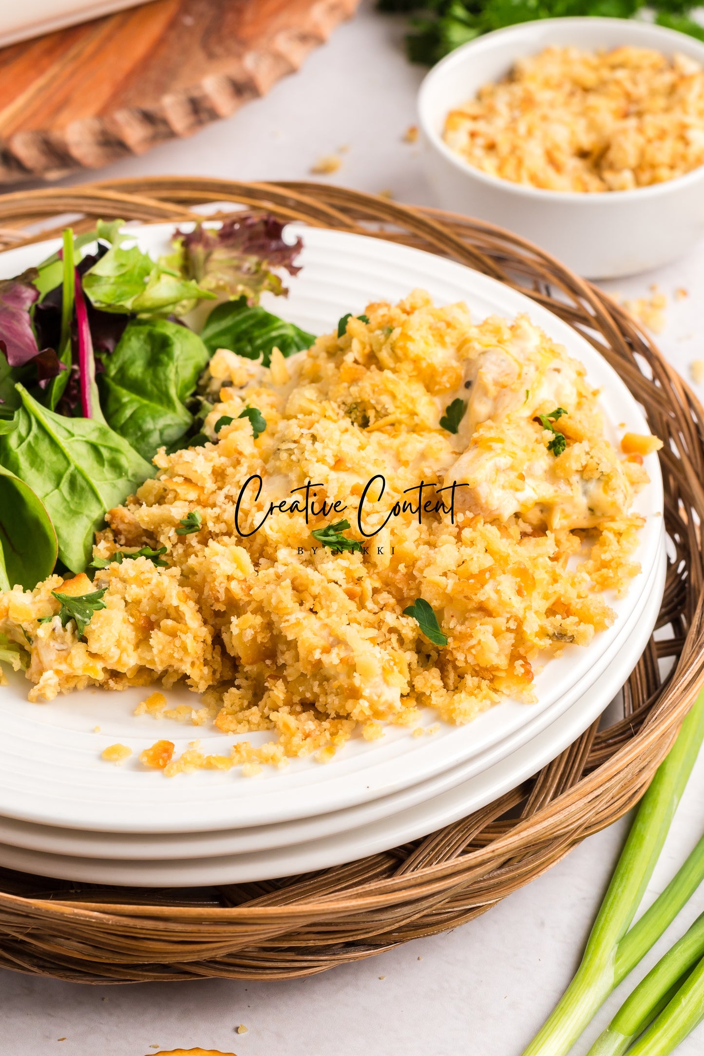 Ritz Cracker Chicken Casserole - Exclusive