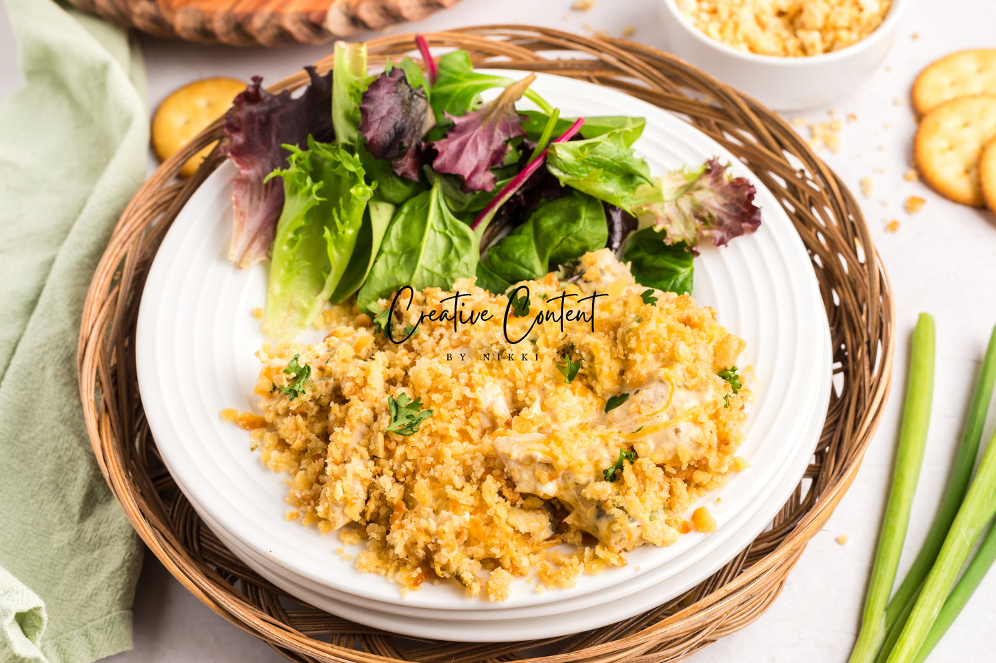 Ritz Cracker Chicken Casserole - Exclusive