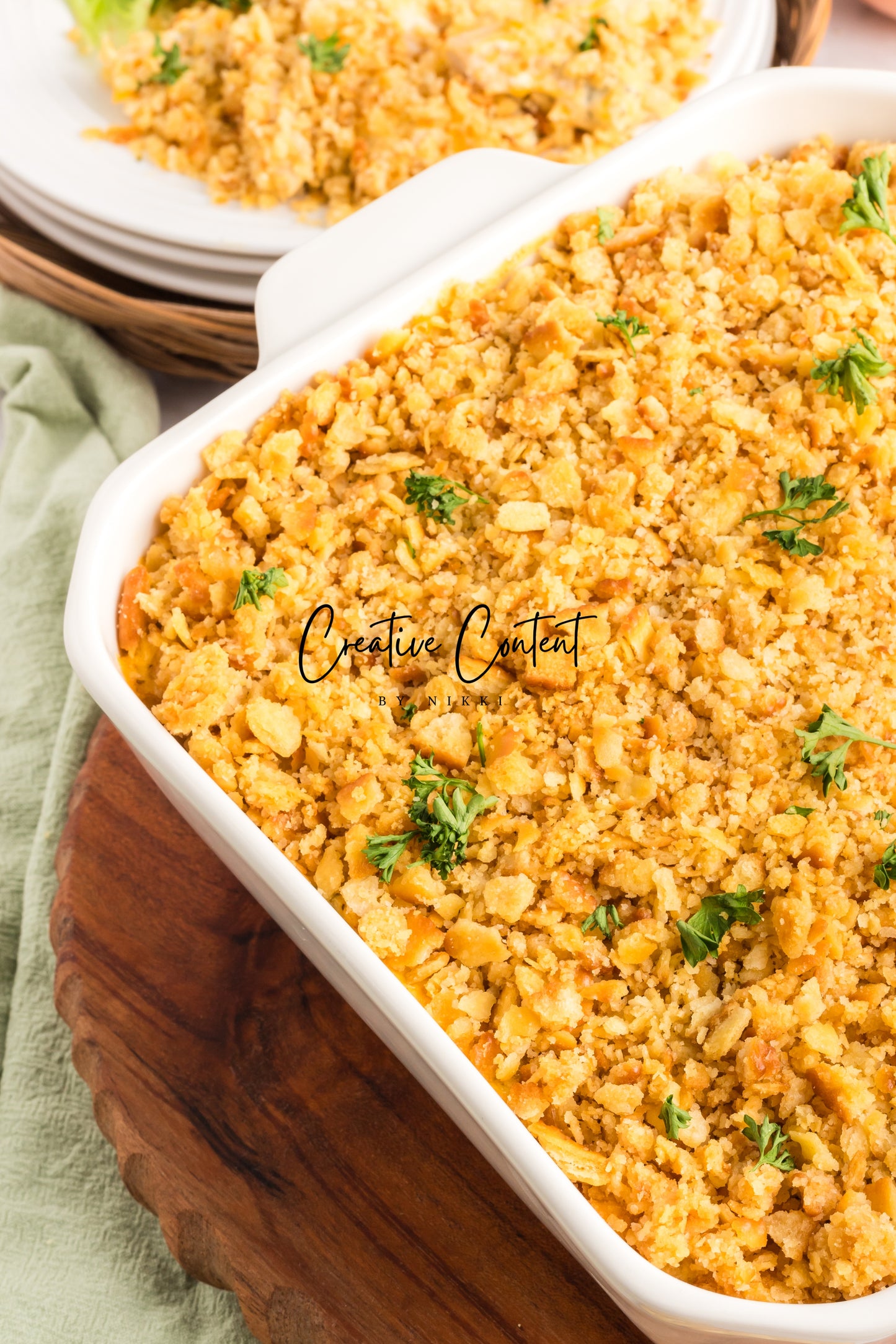 Ritz Cracker Chicken Casserole - Exclusive