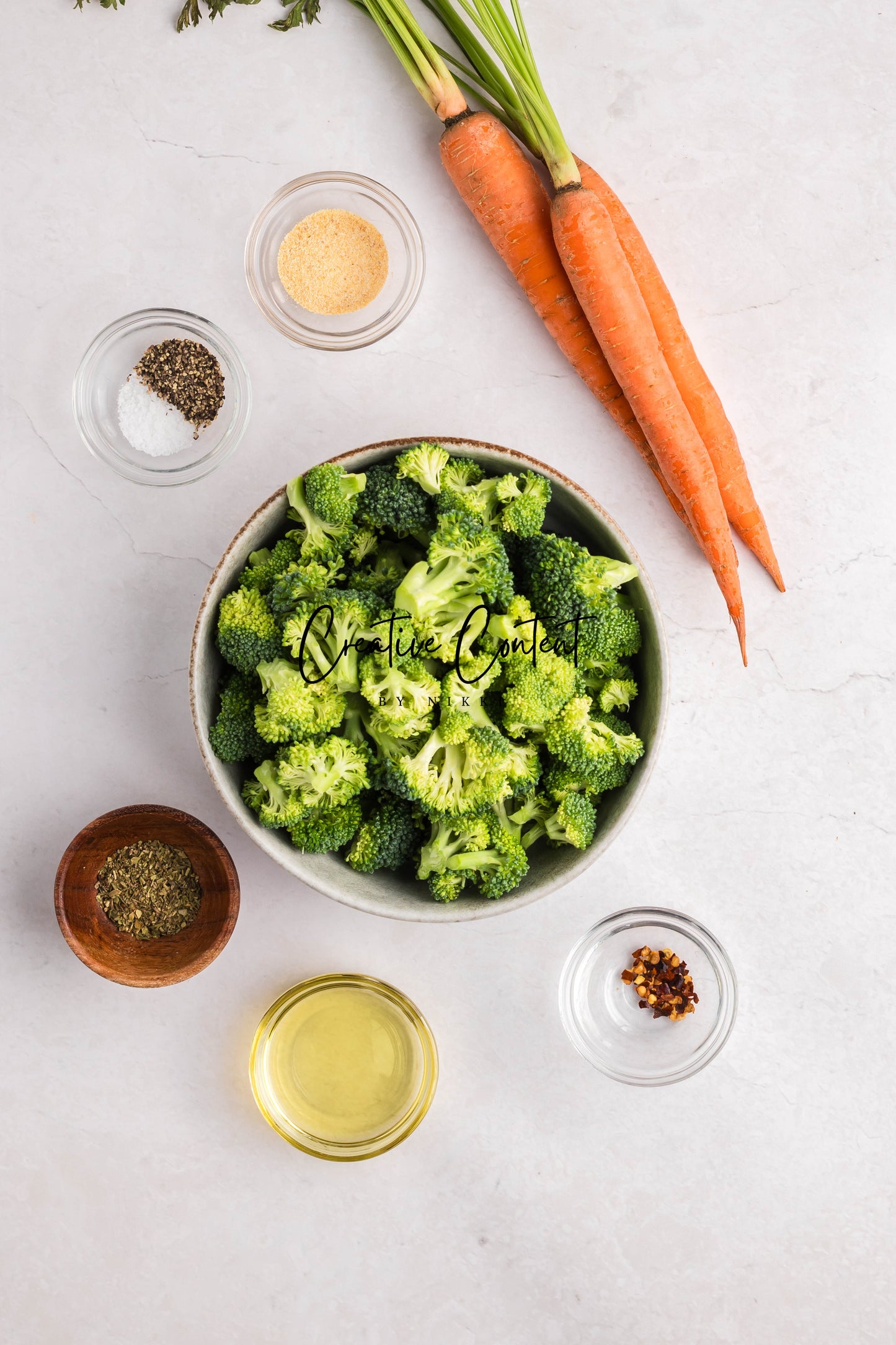 Roasted Broccoli and Carrots - Set 1 of 2