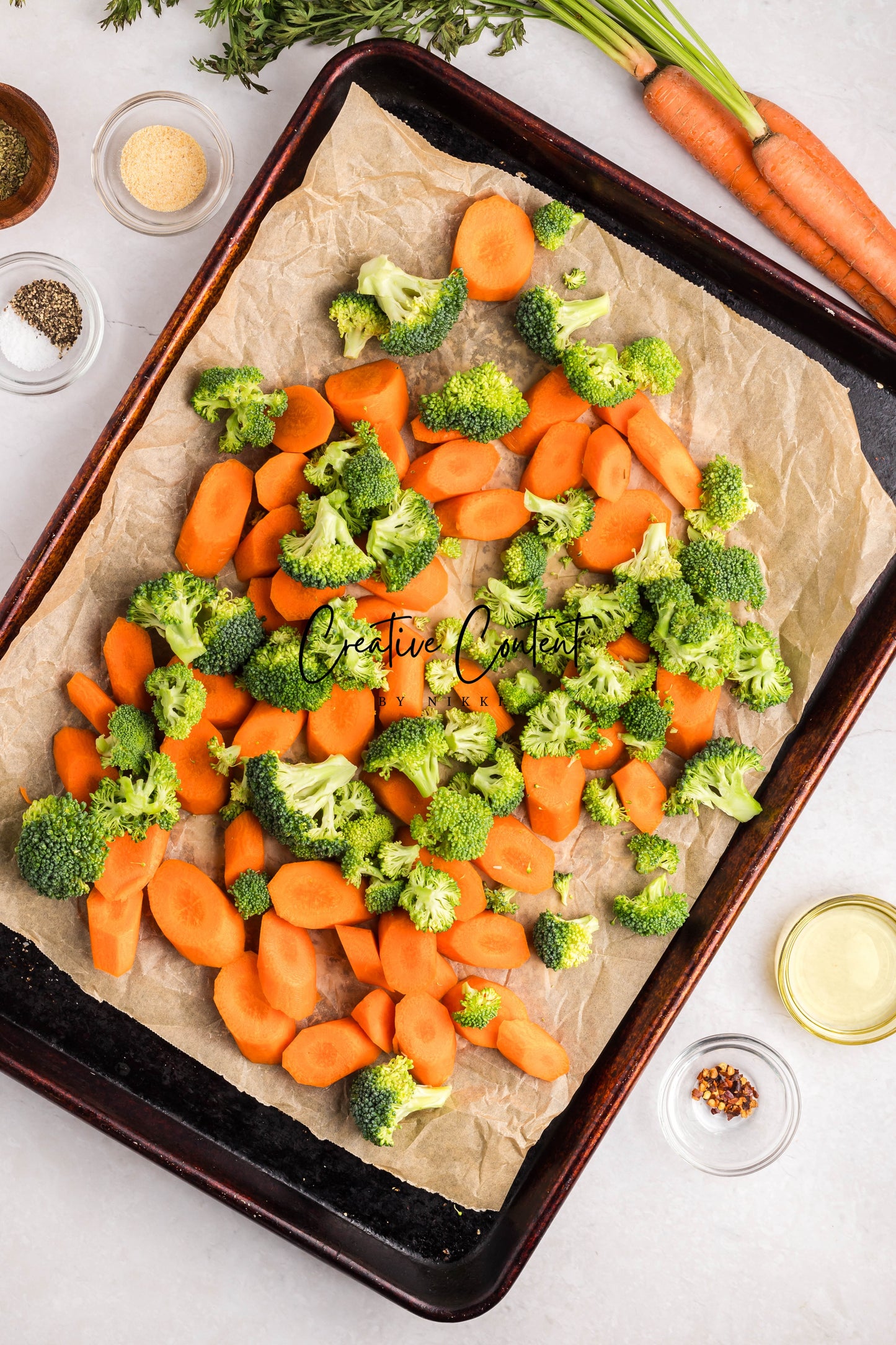 Roasted Broccoli and Carrots - Set 1 of 2