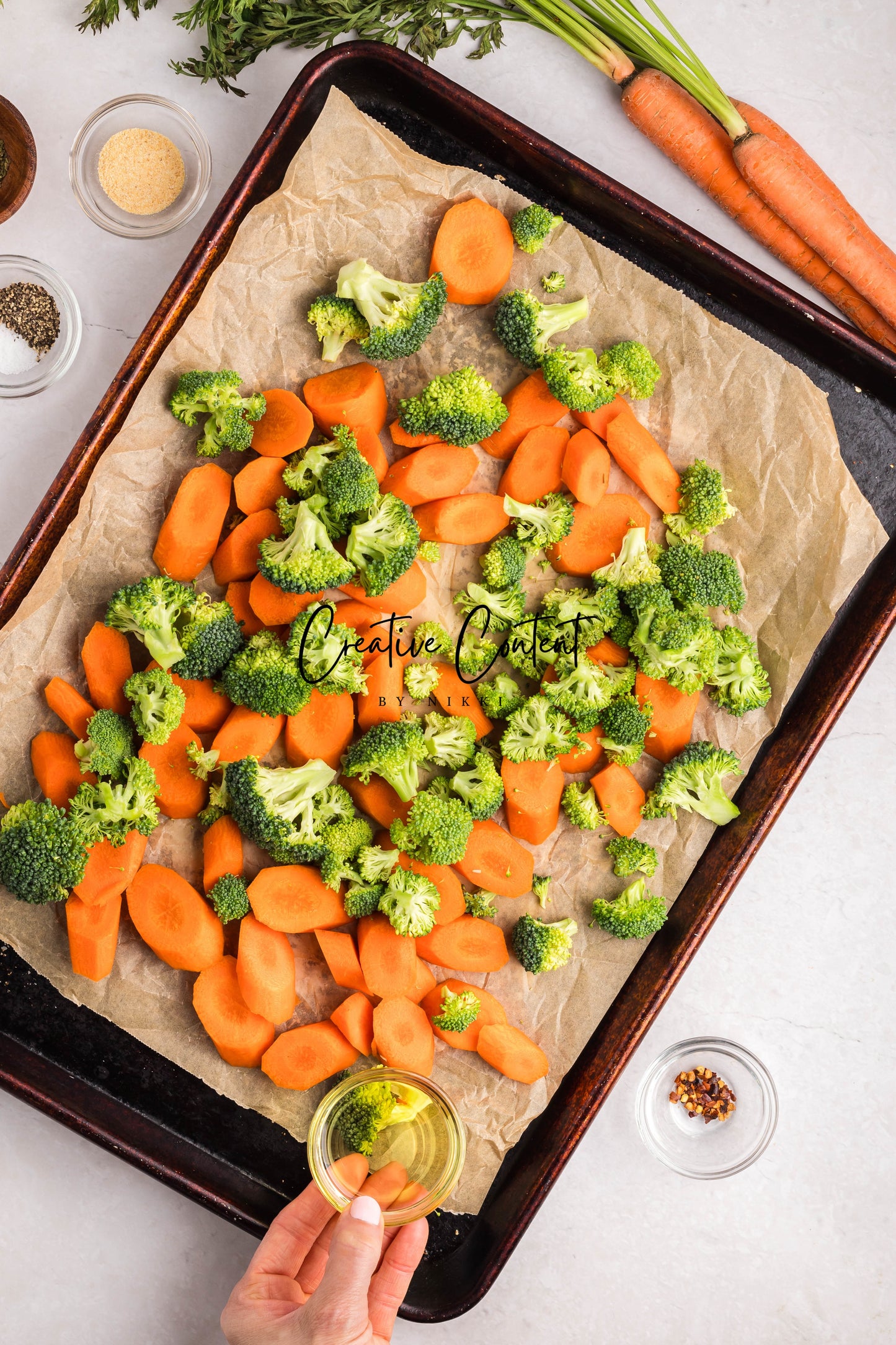 Roasted Broccoli and Carrots - Set 1 of 2
