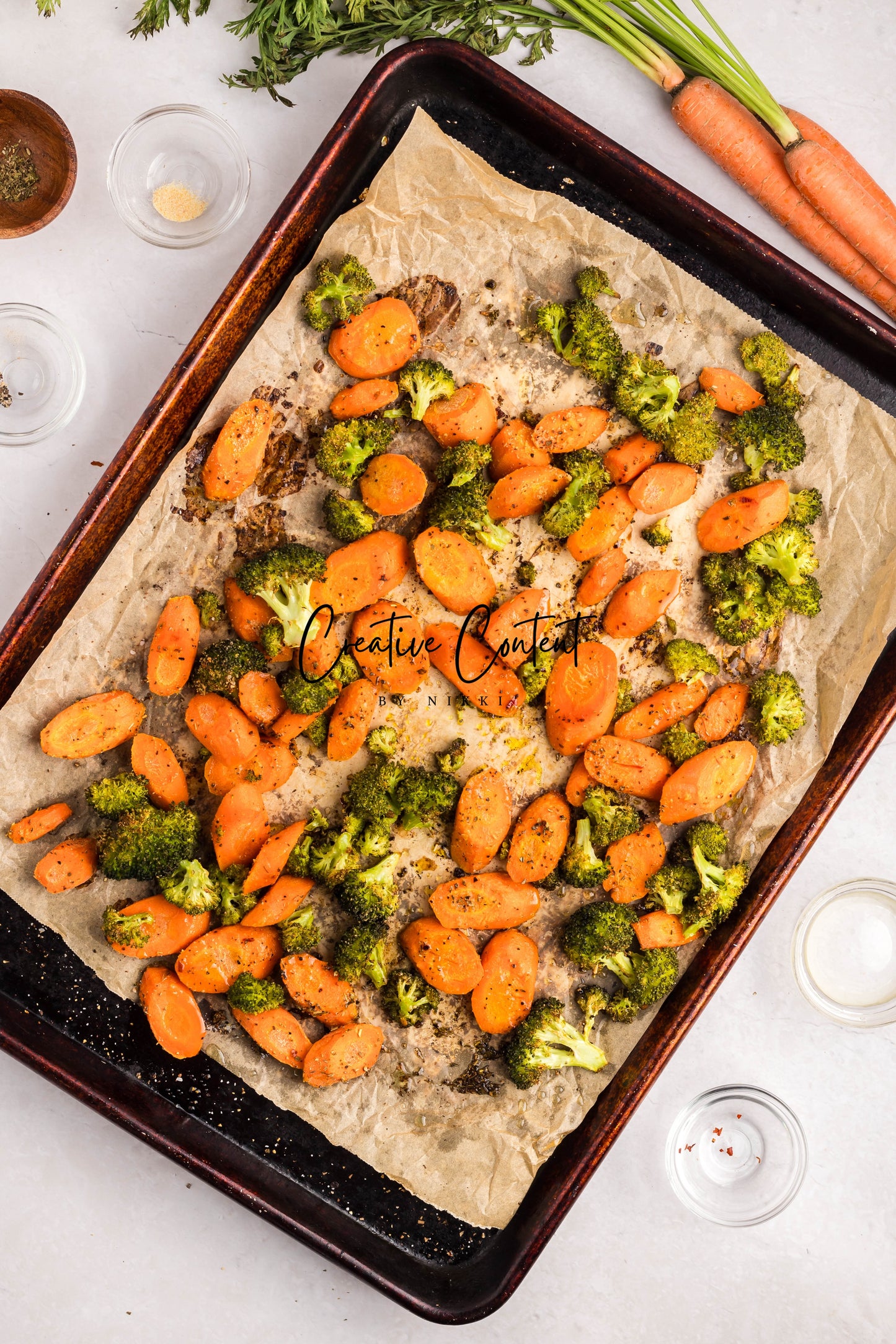 Roasted Broccoli and Carrots - Set 1 of 2