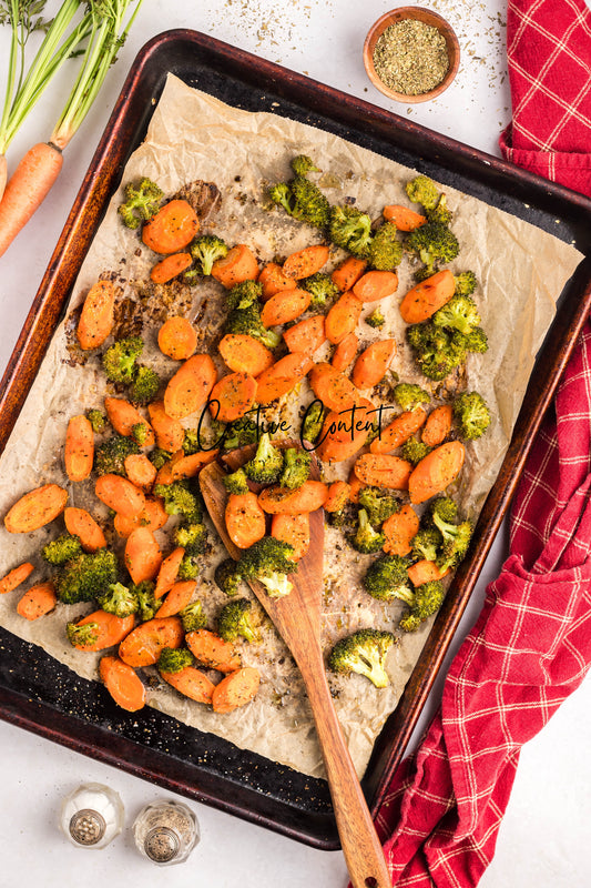 Roasted Broccoli and Carrots - Set 1 of 2