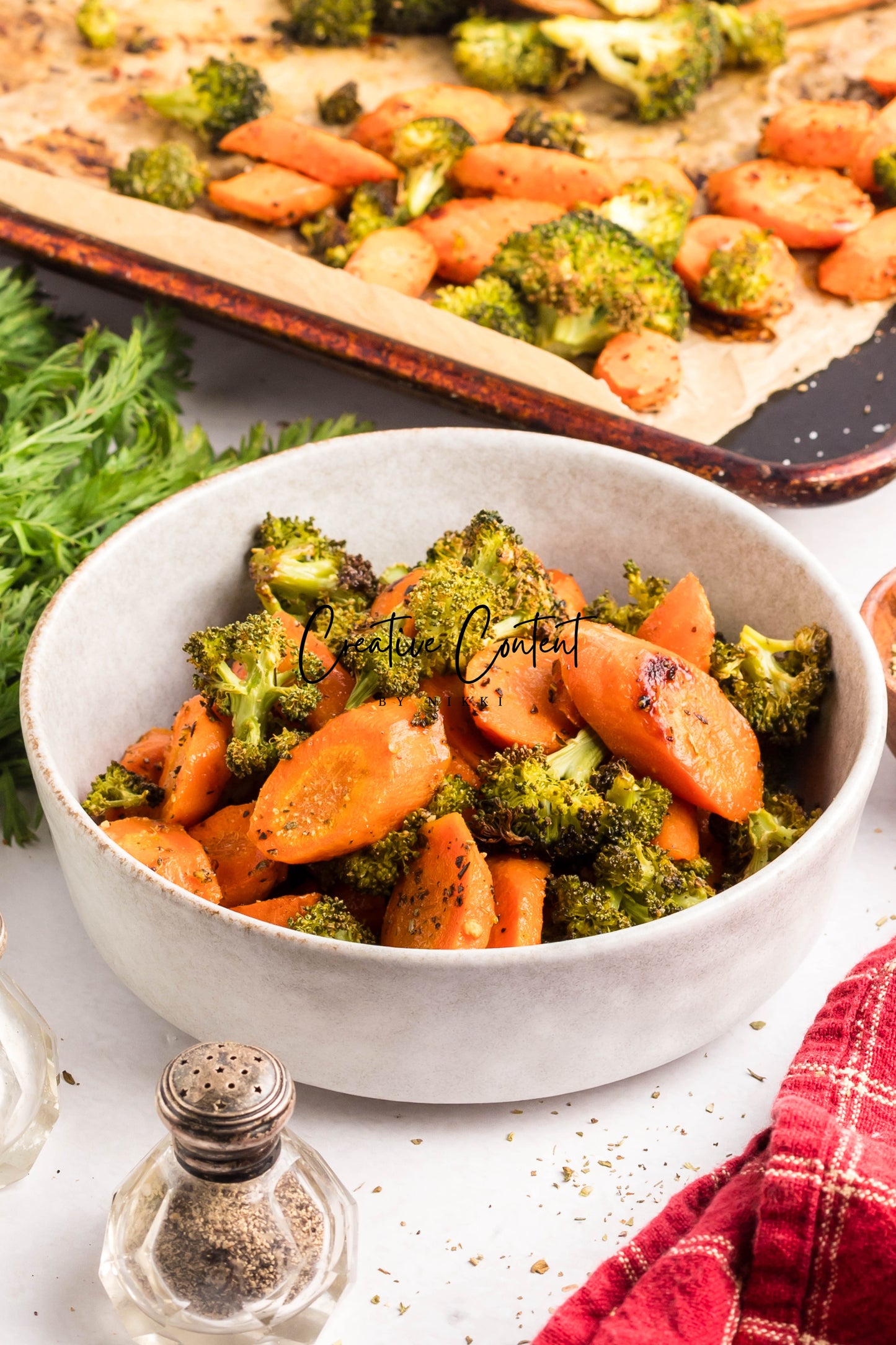 Roasted Broccoli and Carrots - Set 1 of 2