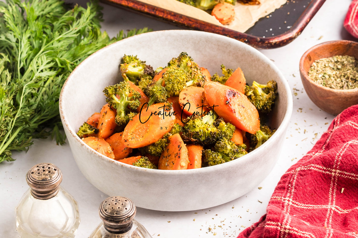 Roasted Broccoli and Carrots - Set 1 of 2