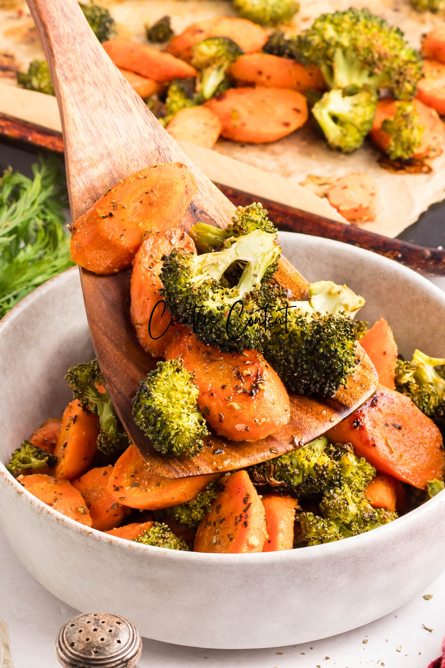 Roasted Broccoli and Carrots - Set 1 of 2
