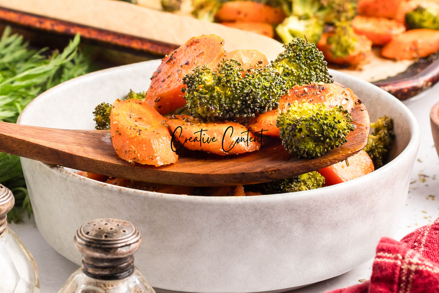Roasted Broccoli and Carrots - Set 1 of 2