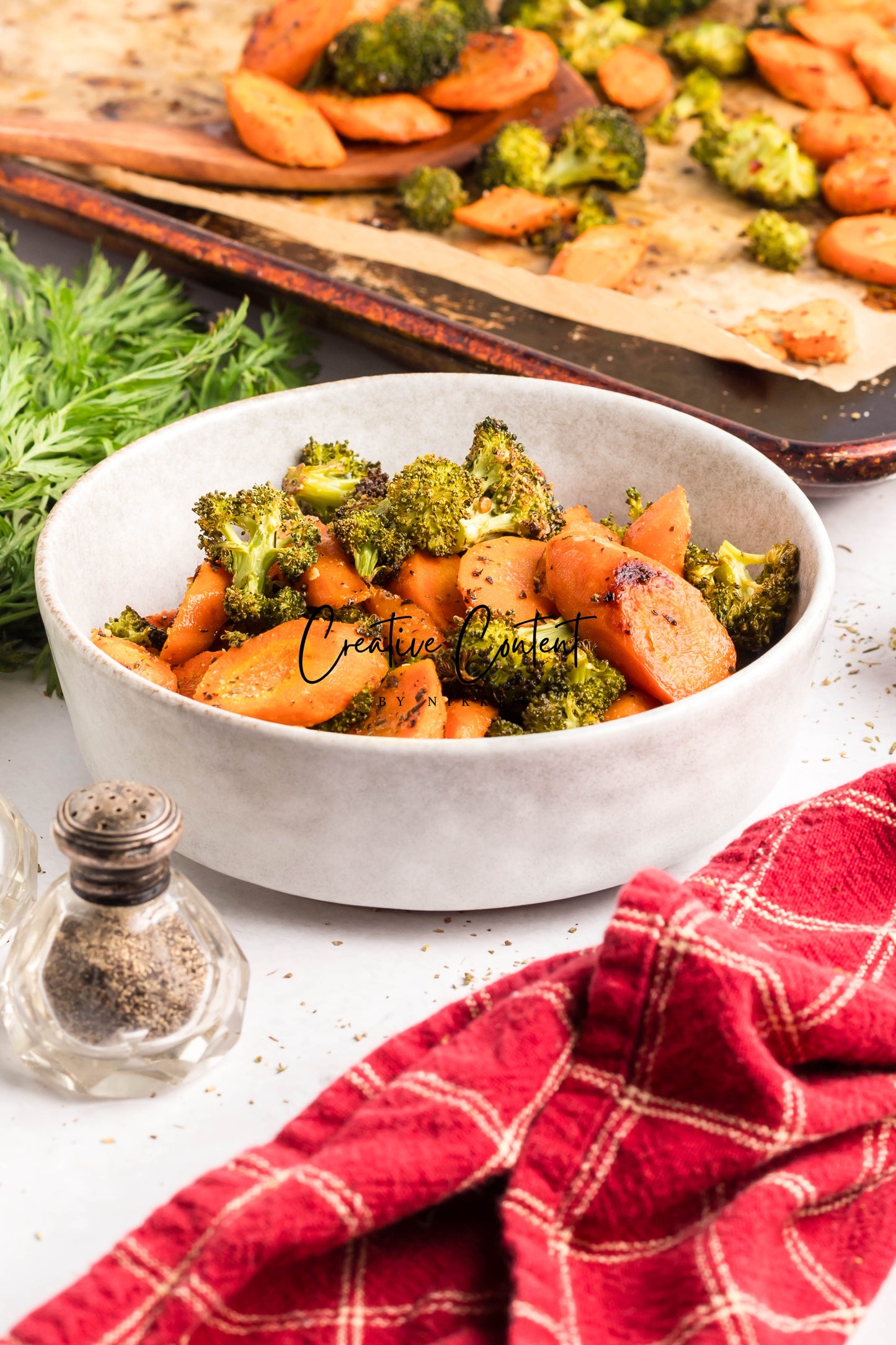 Roasted Broccoli and Carrots - Set 1 of 2