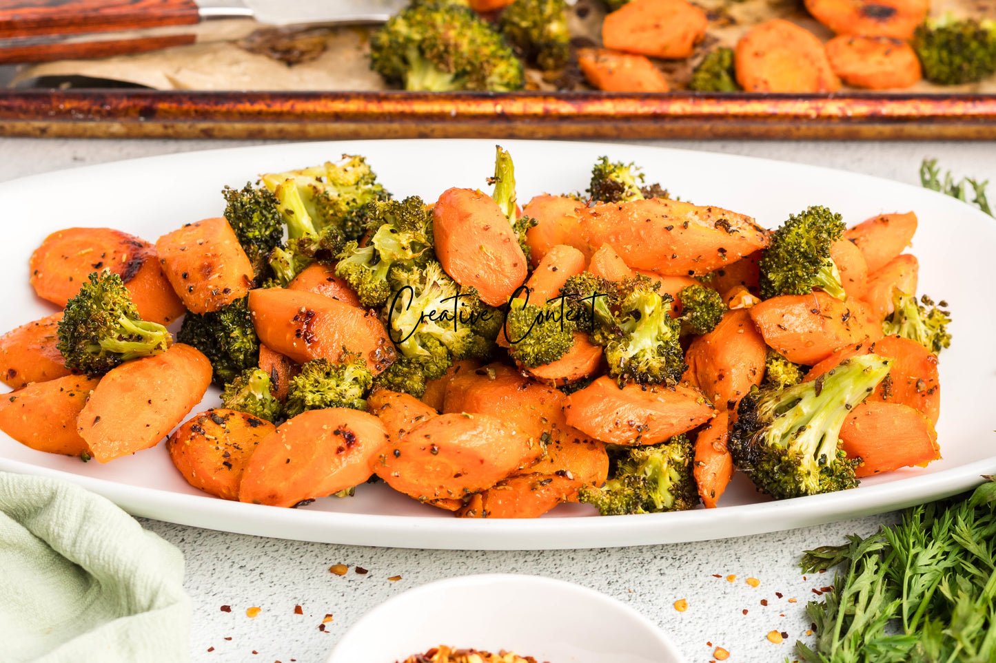 Roasted Broccoli and Carrots - Set 2 of 2