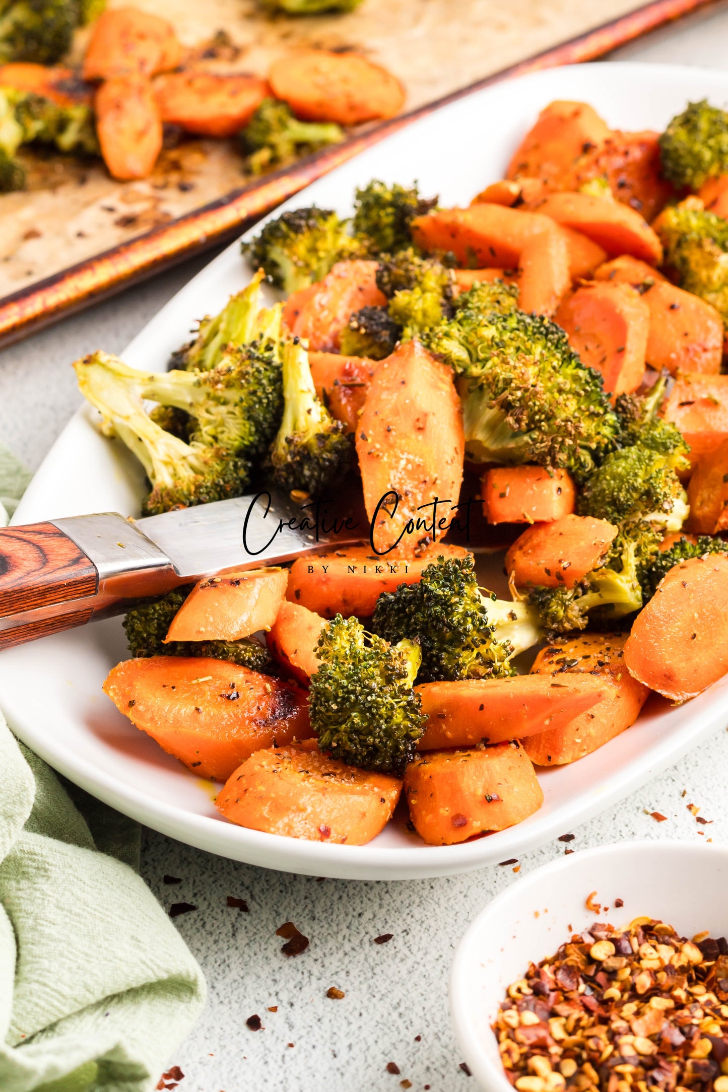 Roasted Broccoli and Carrots - Set 2 of 2