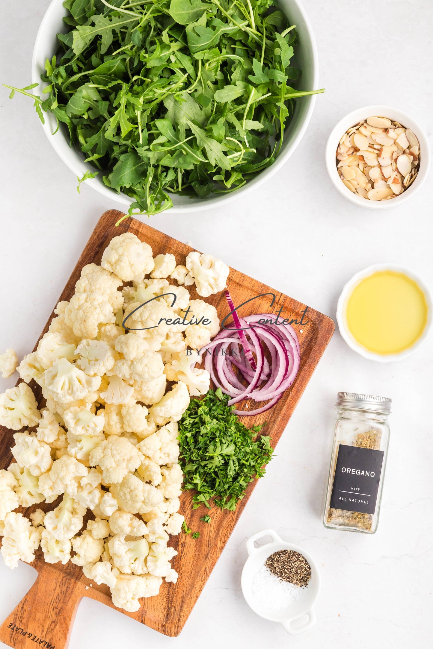 Roasted Cauliflower Salad with Lemon Tahini Dressing - Set 2 of 2