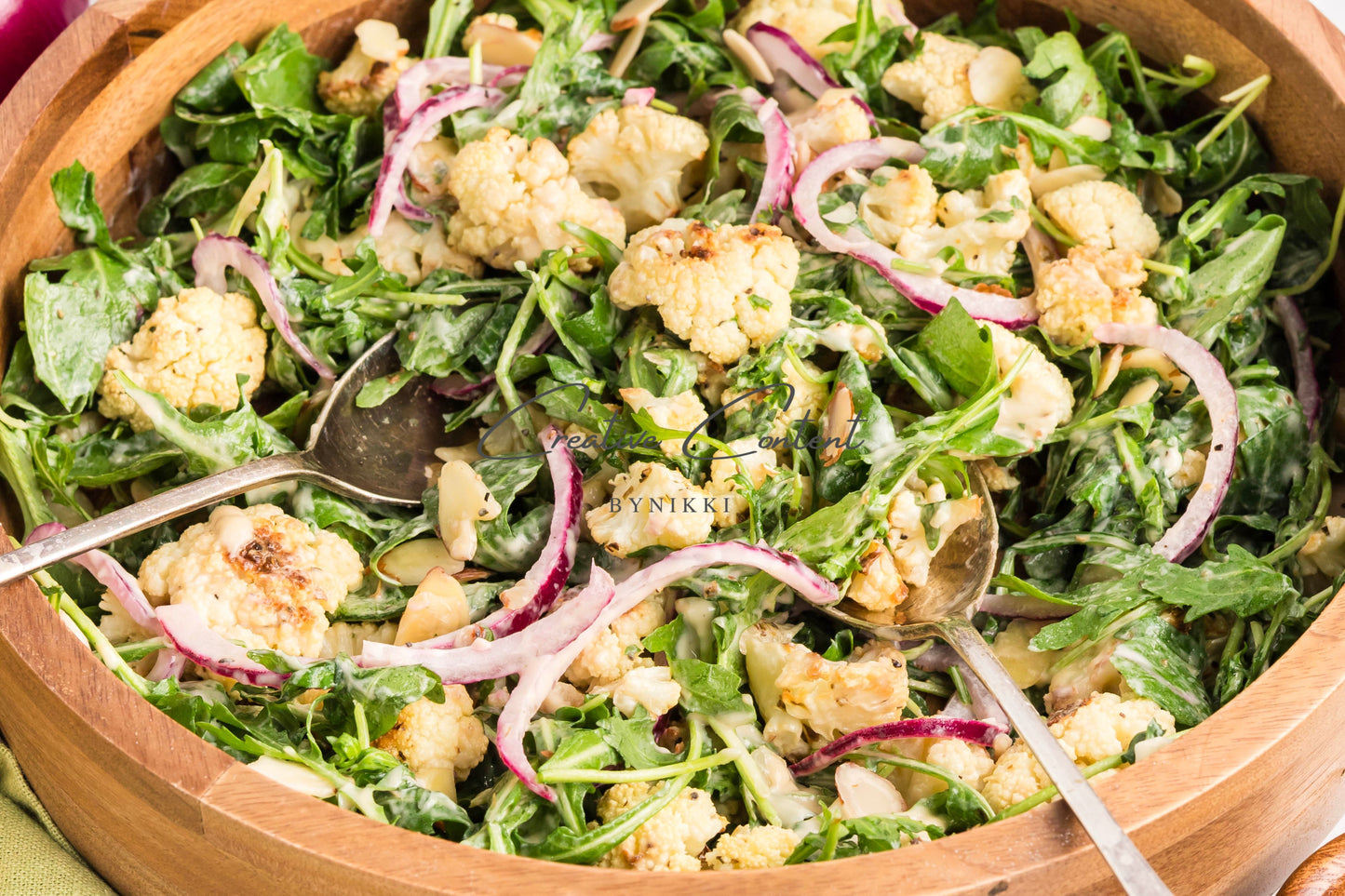 Roasted Cauliflower Salad with Lemon Tahini Dressing - Set 1 of 2