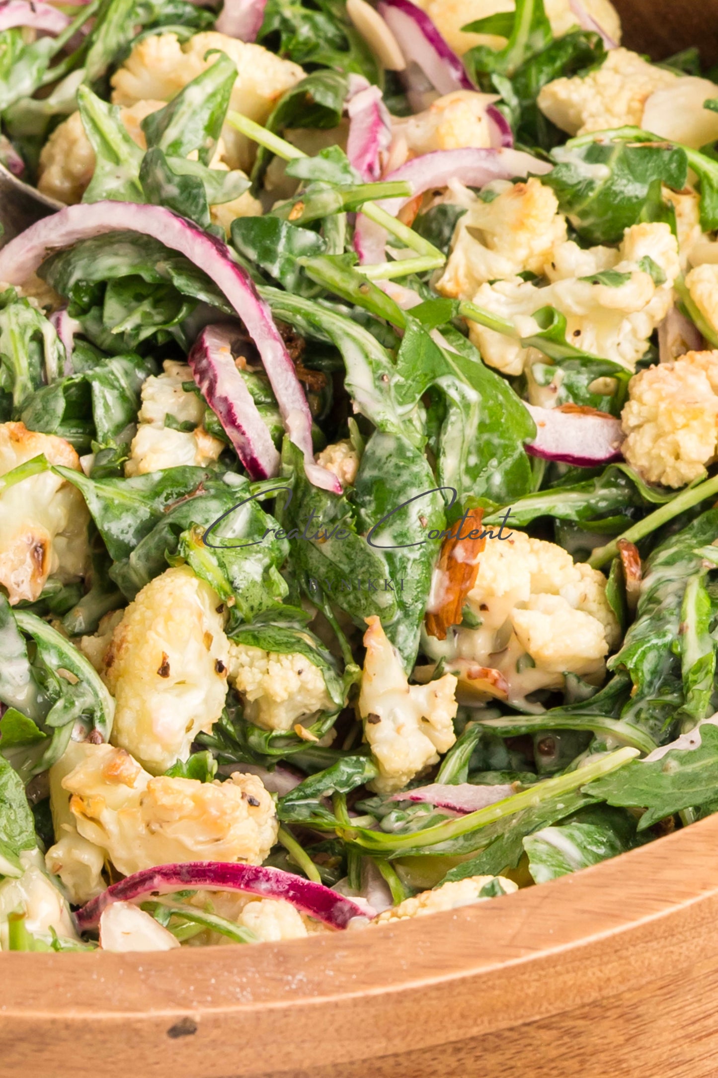 Roasted Cauliflower Salad with Lemon Tahini Dressing - Set 1 of 2