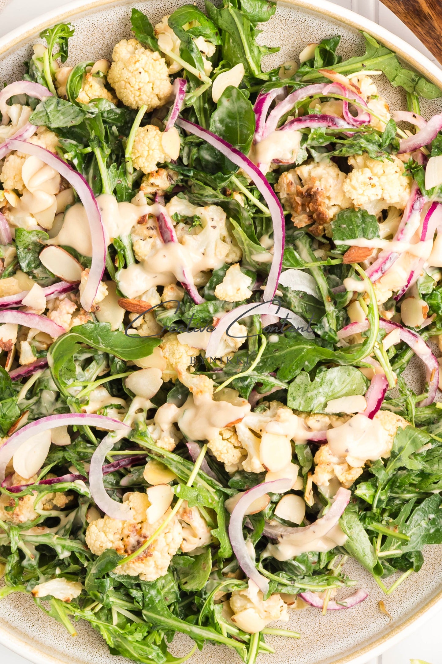 Roasted Cauliflower Salad with Lemon Tahini Dressing - Set 2 of 2