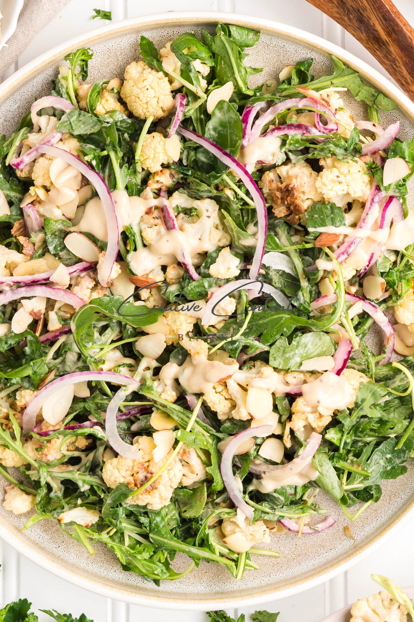 Roasted Cauliflower Salad with Lemon Tahini Dressing - Set 2 of 2
