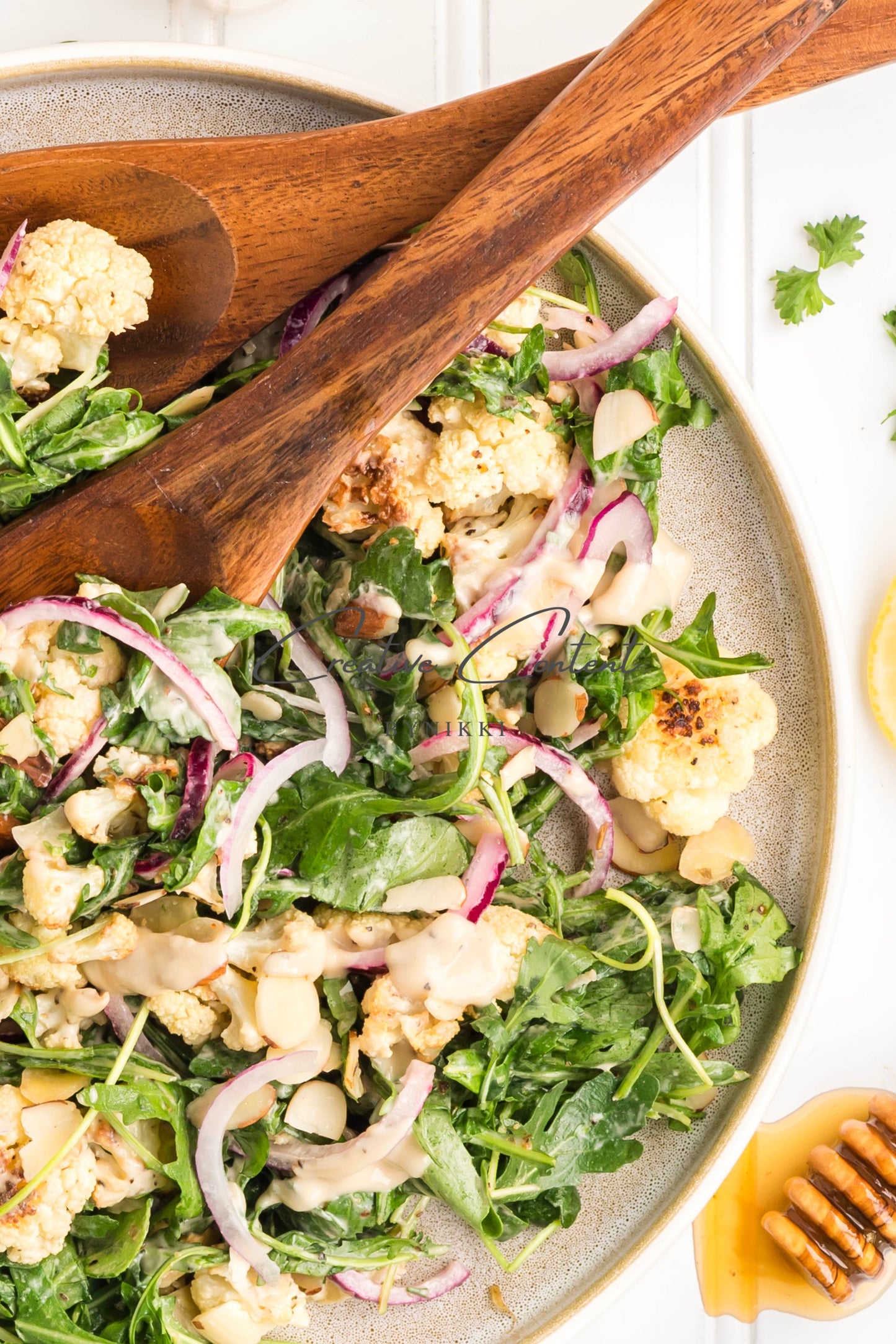 Roasted Cauliflower Salad with Lemon Tahini Dressing - Set 2 of 2