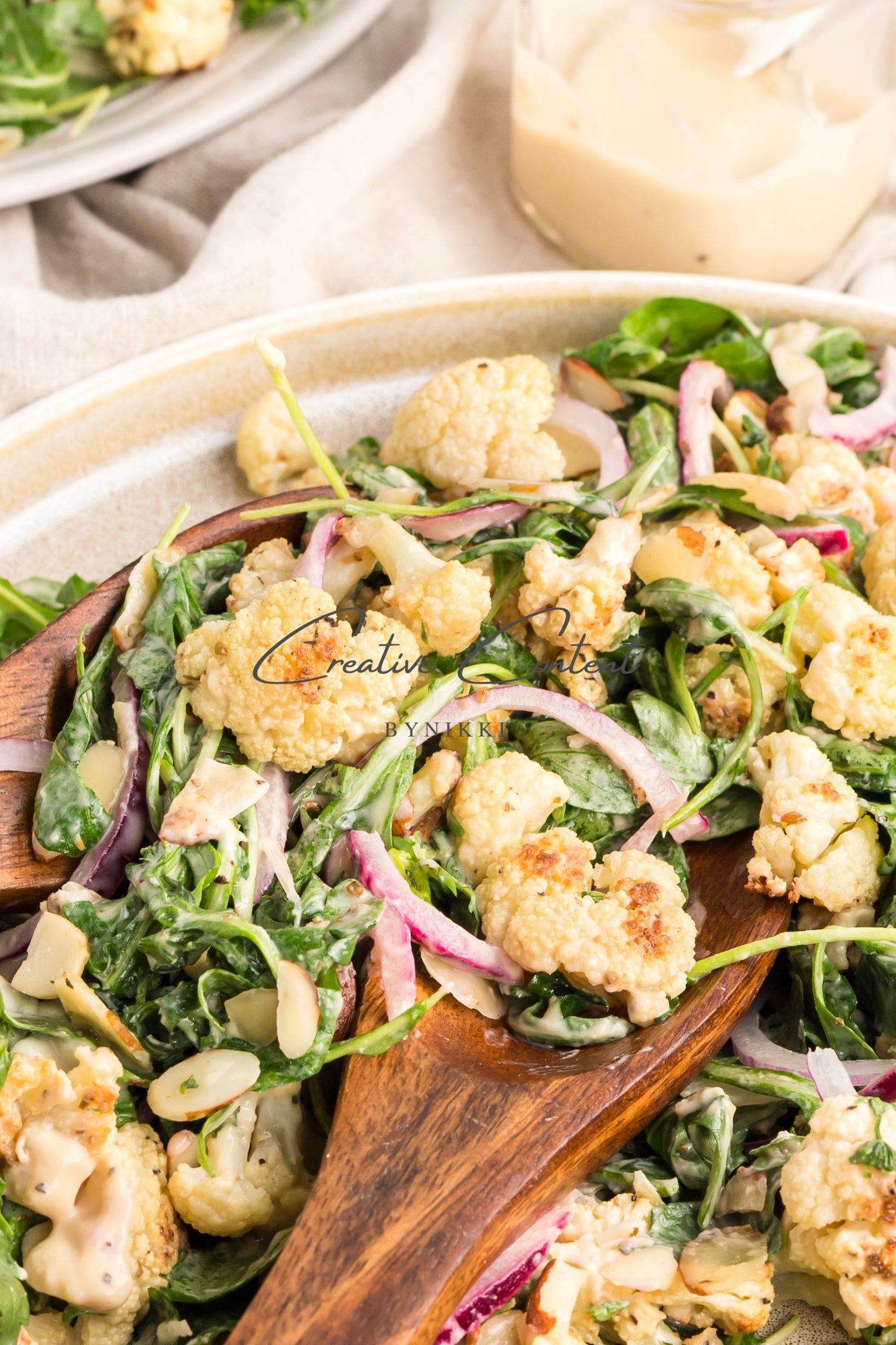 Roasted Cauliflower Salad with Lemon Tahini Dressing - Set 2 of 2