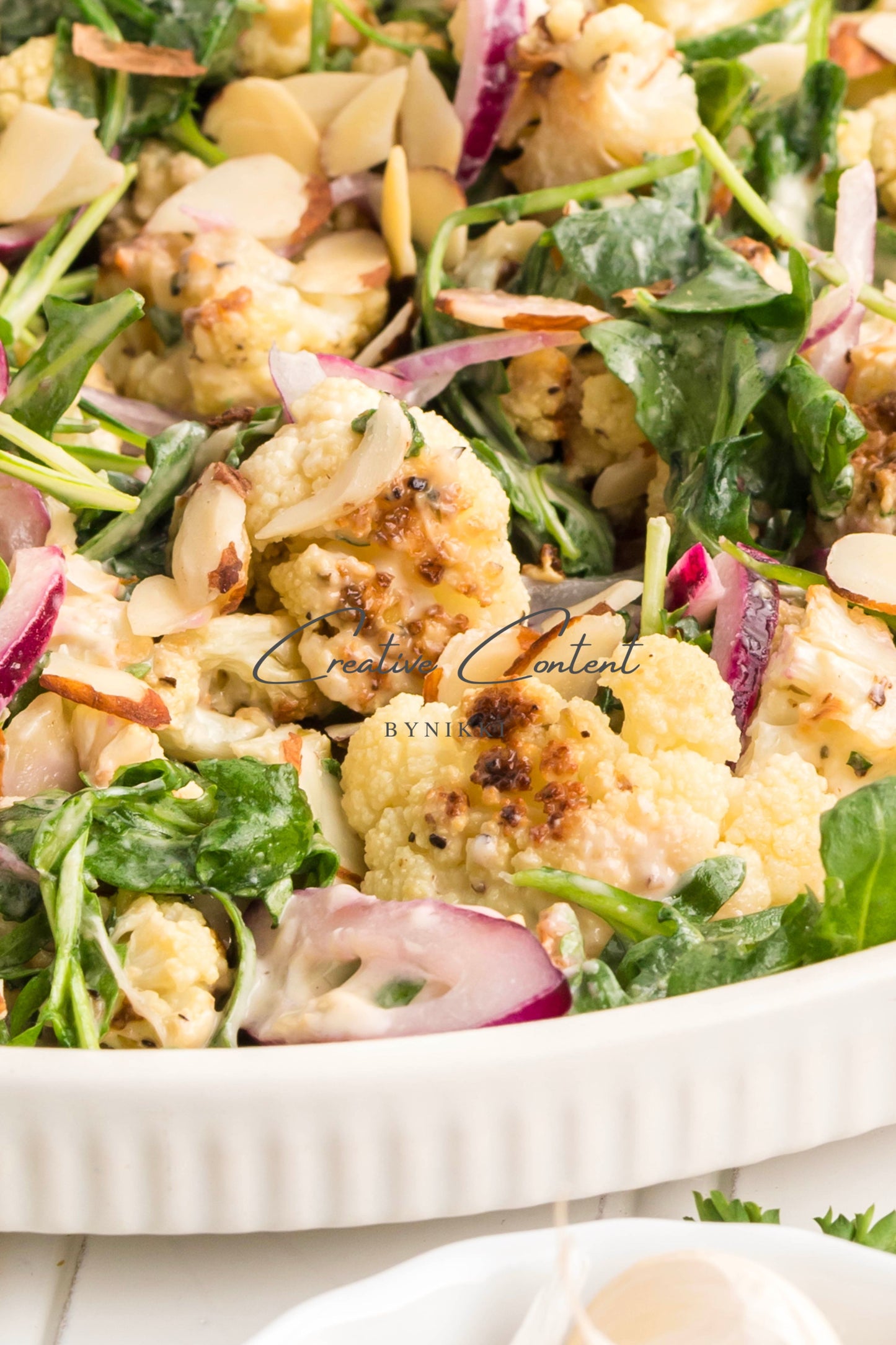 Roasted Cauliflower Salad with Lemon Tahini Dressing - Set 2 of 2