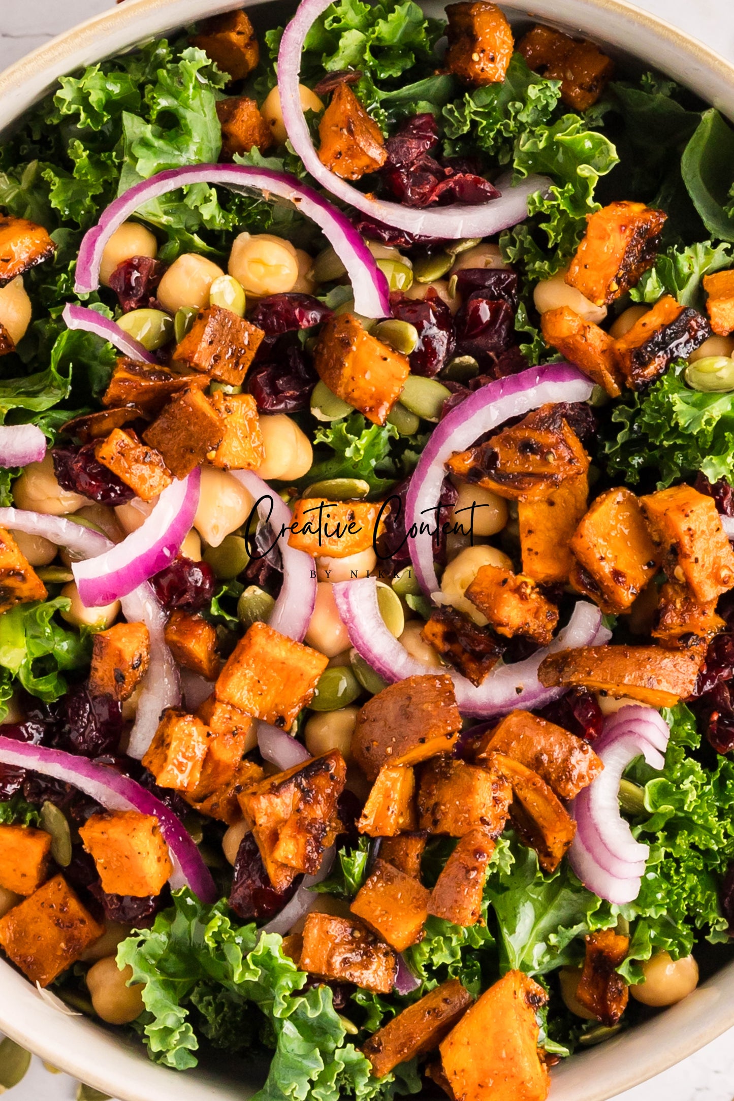 Roasted Sweet Potato Kale Salad - Exclusive