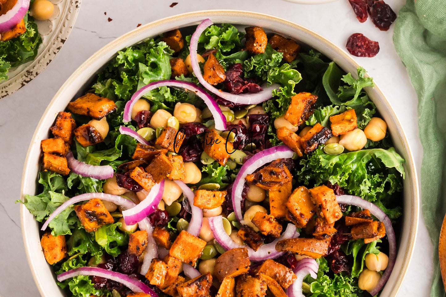 Roasted Sweet Potato Kale Salad - Exclusive