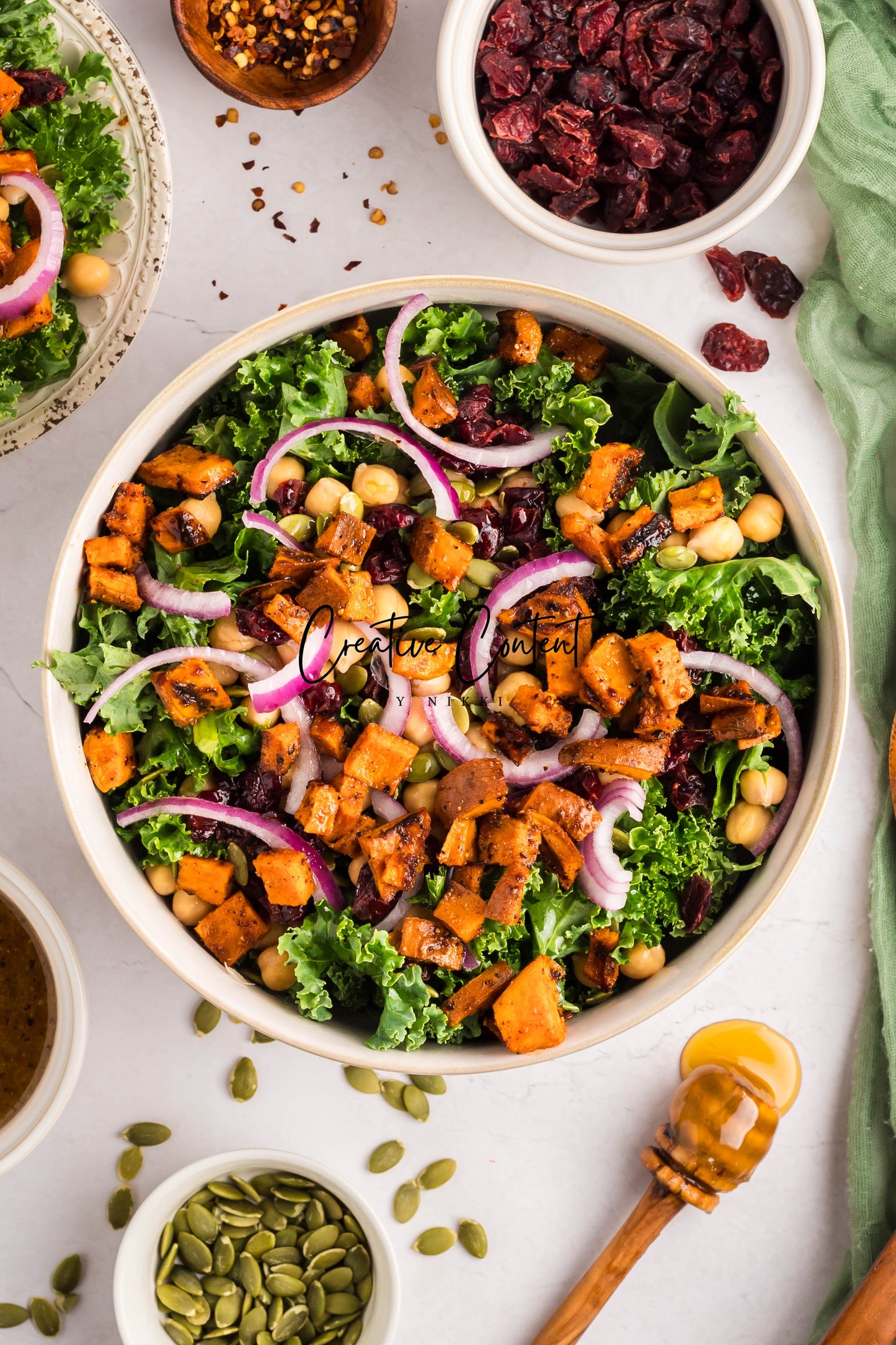 Roasted Sweet Potato Kale Salad - Exclusive
