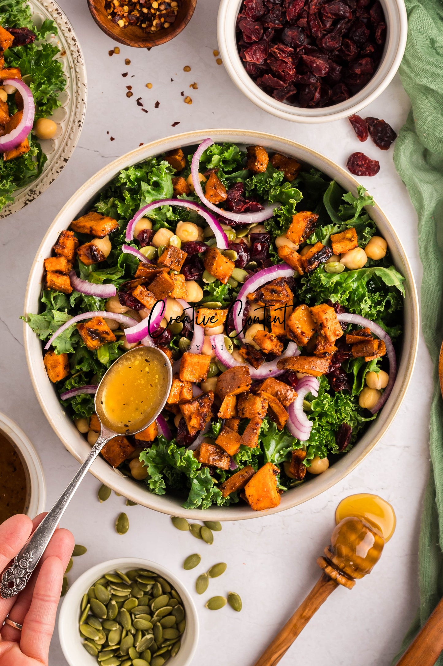 Roasted Sweet Potato Kale Salad - Exclusive