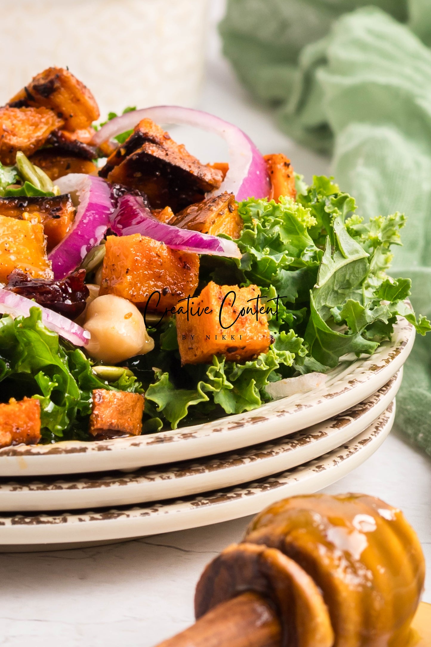 Roasted Sweet Potato Kale Salad - Exclusive