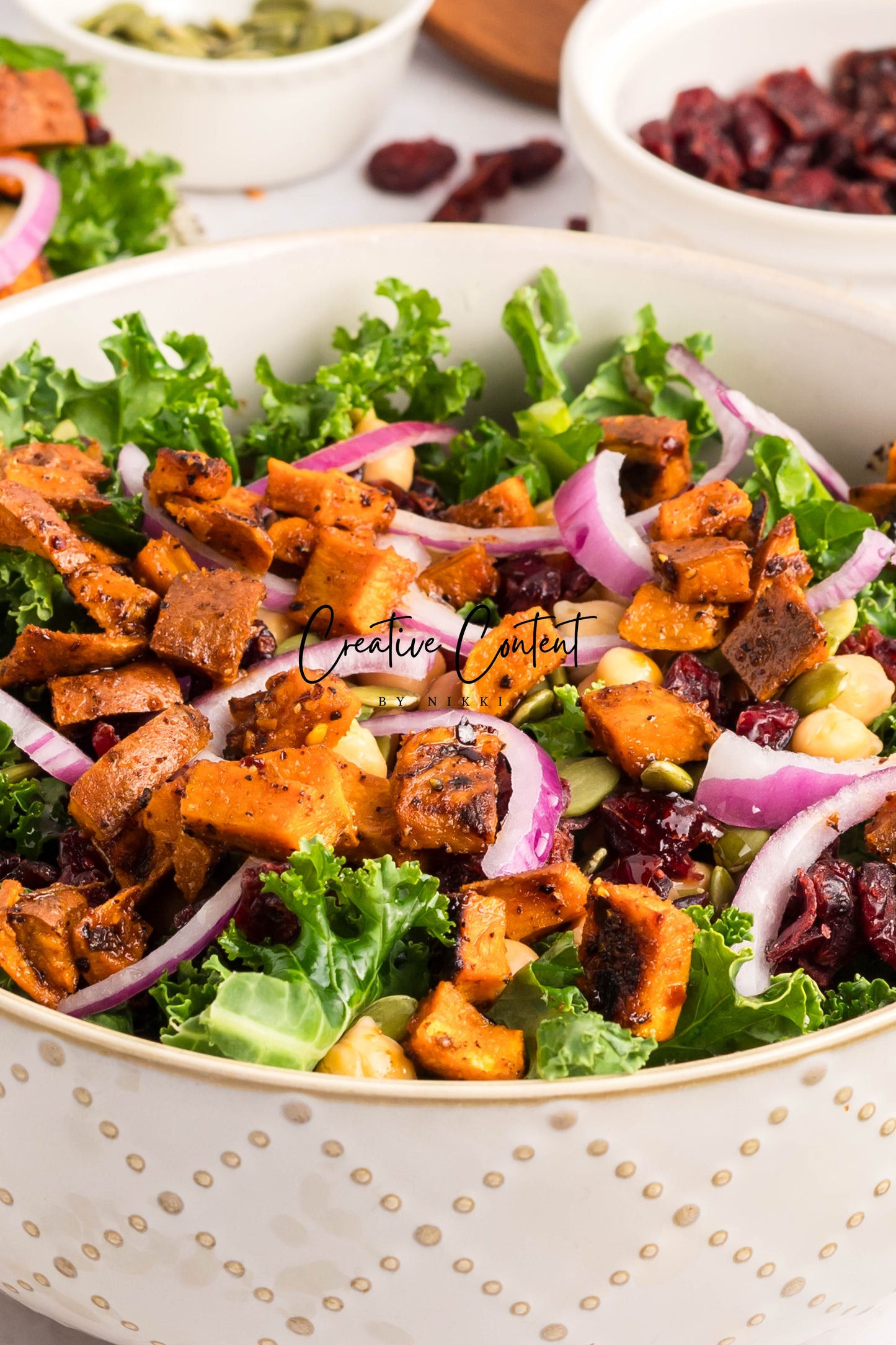 Roasted Sweet Potato Kale Salad - Exclusive