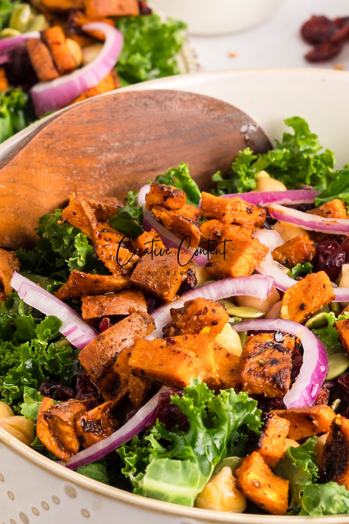 Roasted Sweet Potato Kale Salad - Exclusive