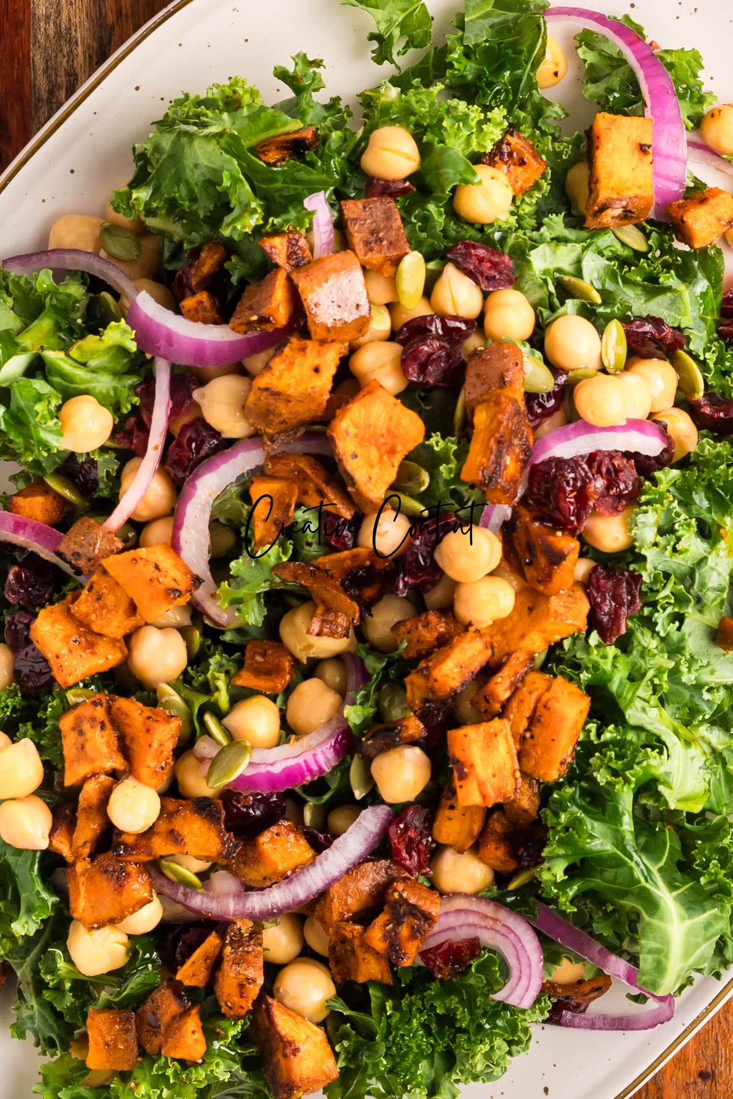 Roasted Sweet Potato Kale Salad - Exclusive