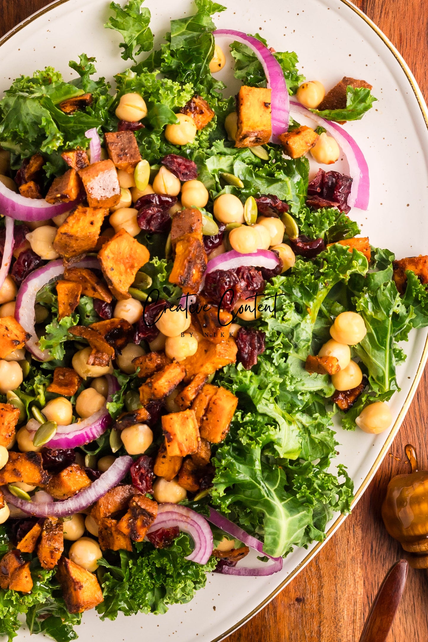 Roasted Sweet Potato Kale Salad - Exclusive