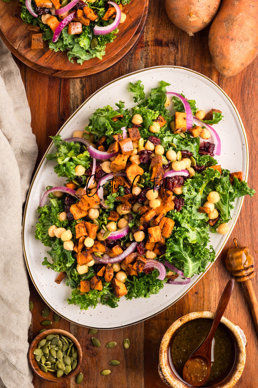 Roasted Sweet Potato Kale Salad - Exclusive