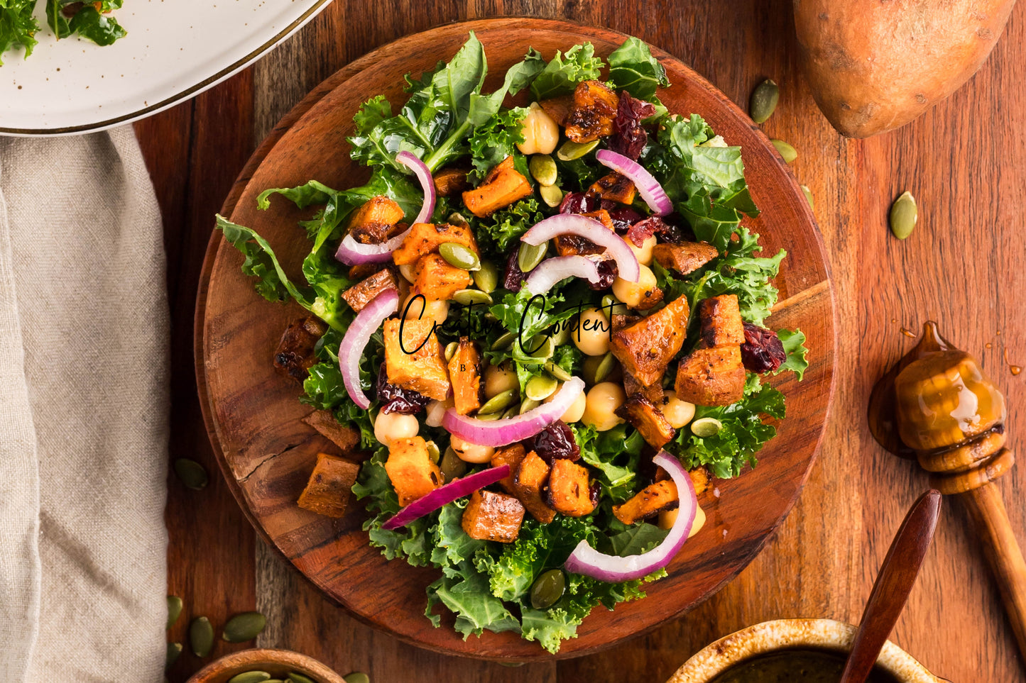 Roasted Sweet Potato Kale Salad - Exclusive