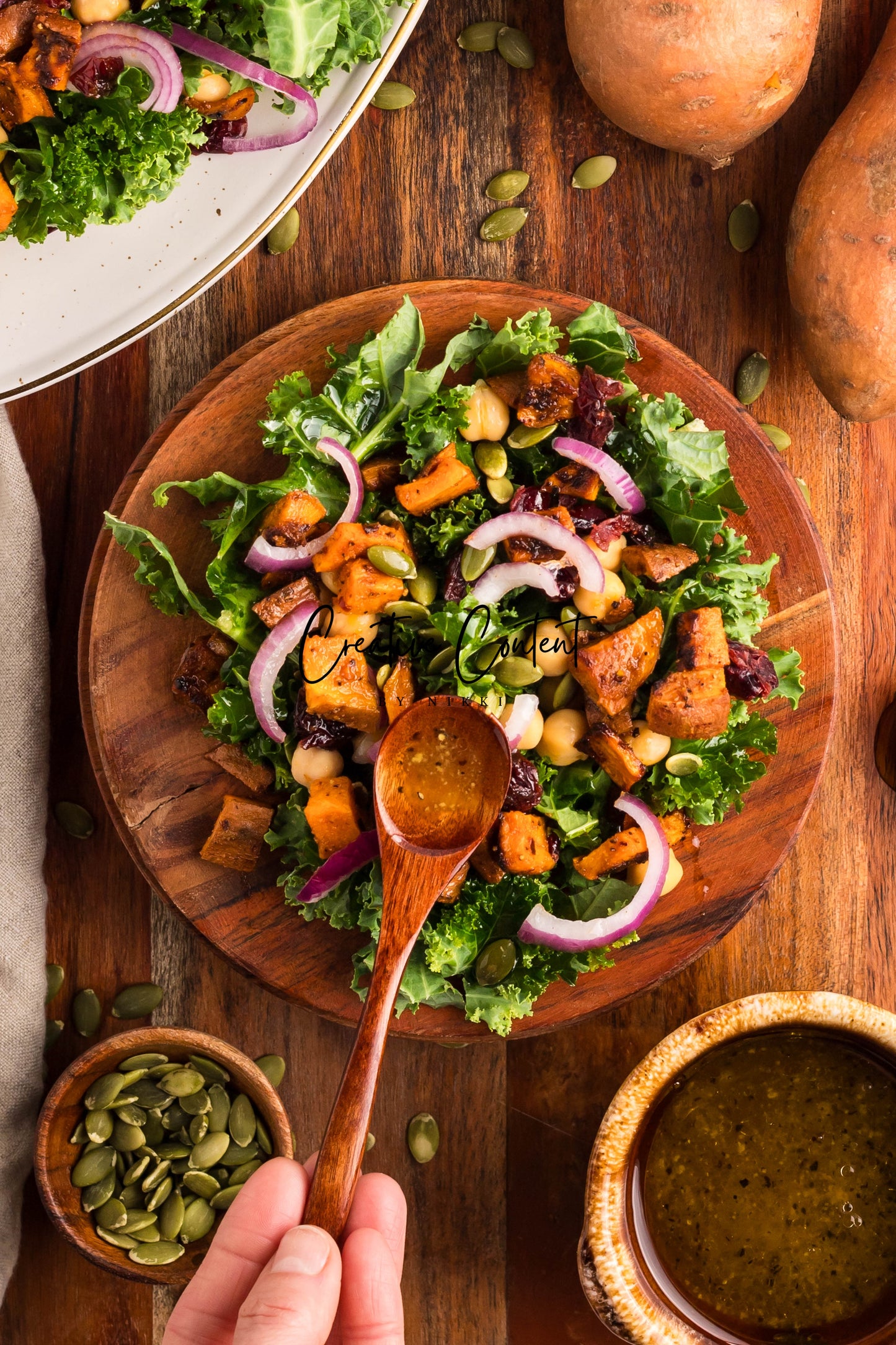 Roasted Sweet Potato Kale Salad - Exclusive