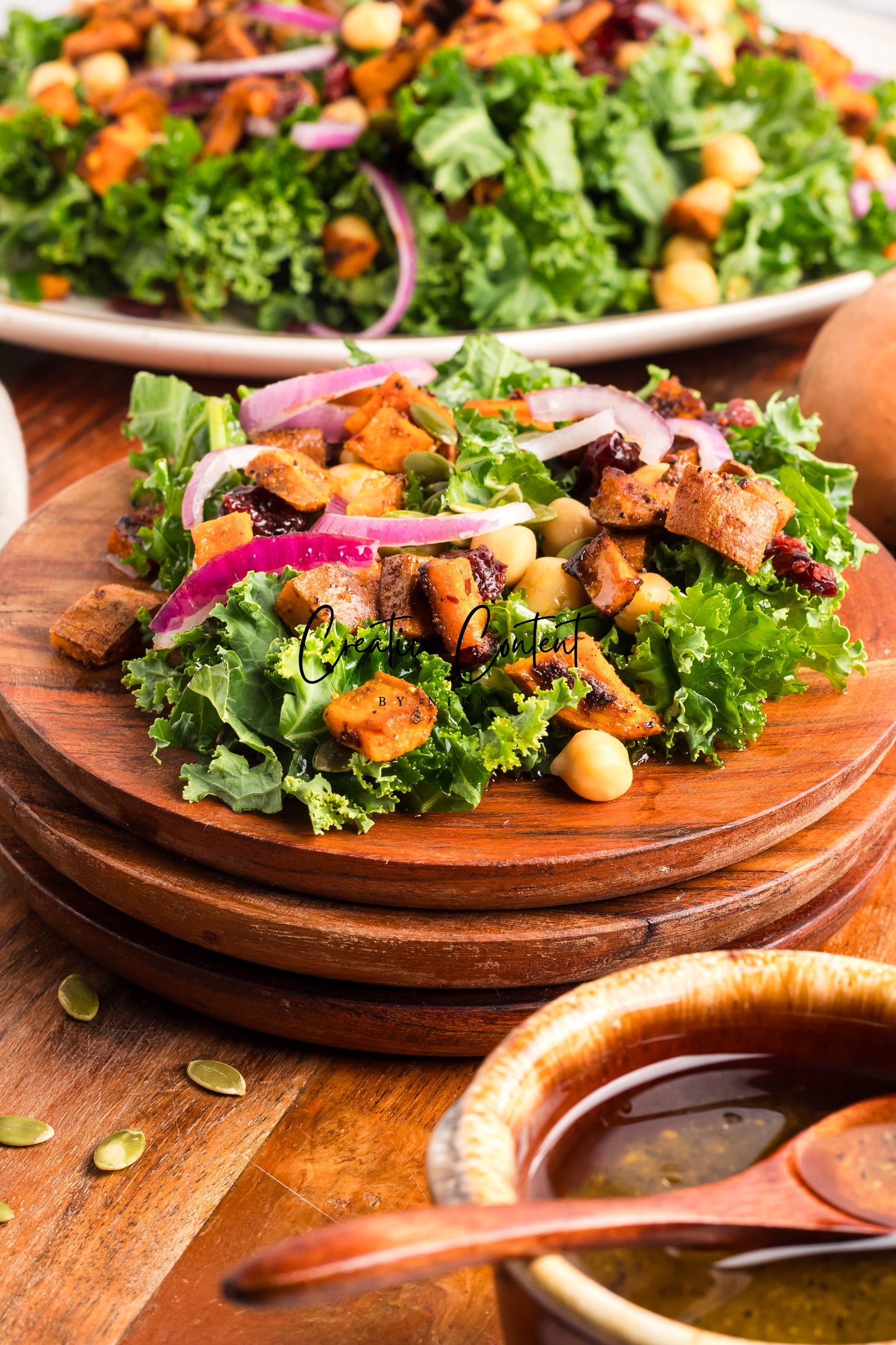 Roasted Sweet Potato Kale Salad - Exclusive