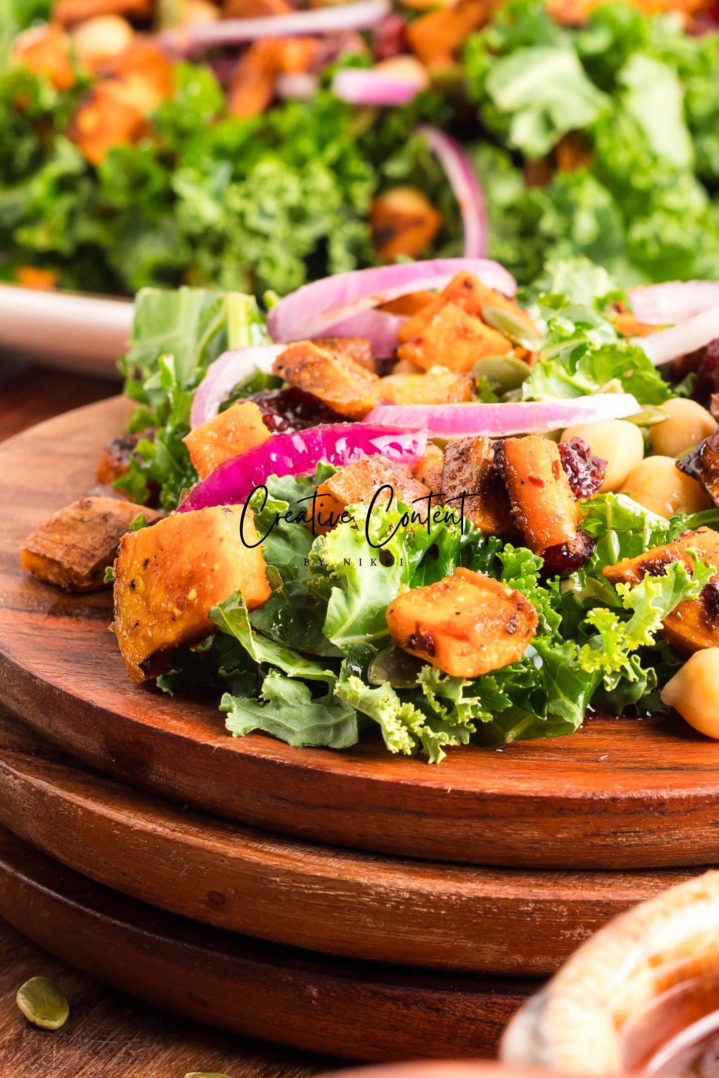 Roasted Sweet Potato Kale Salad - Exclusive
