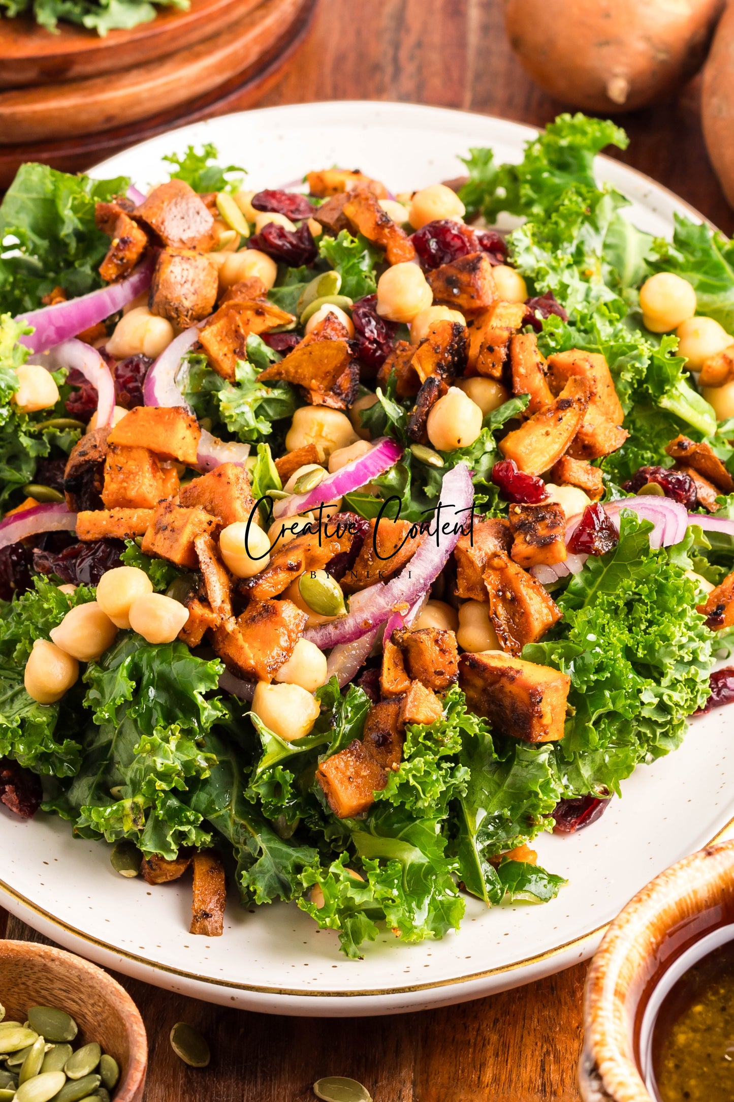 Roasted Sweet Potato Kale Salad - Exclusive