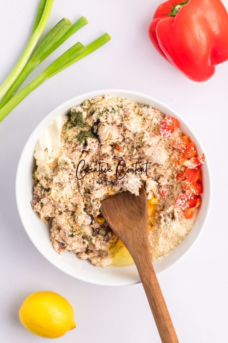 Salmon Cakes With Canned Salmon + Tarter Sauce - Set 1 of 2