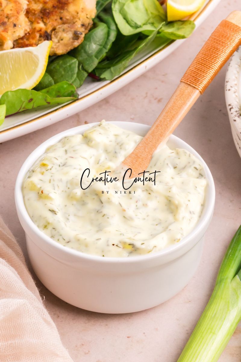 Salmon Cakes With Canned Salmon + Tarter Sauce - Set 2 of 2