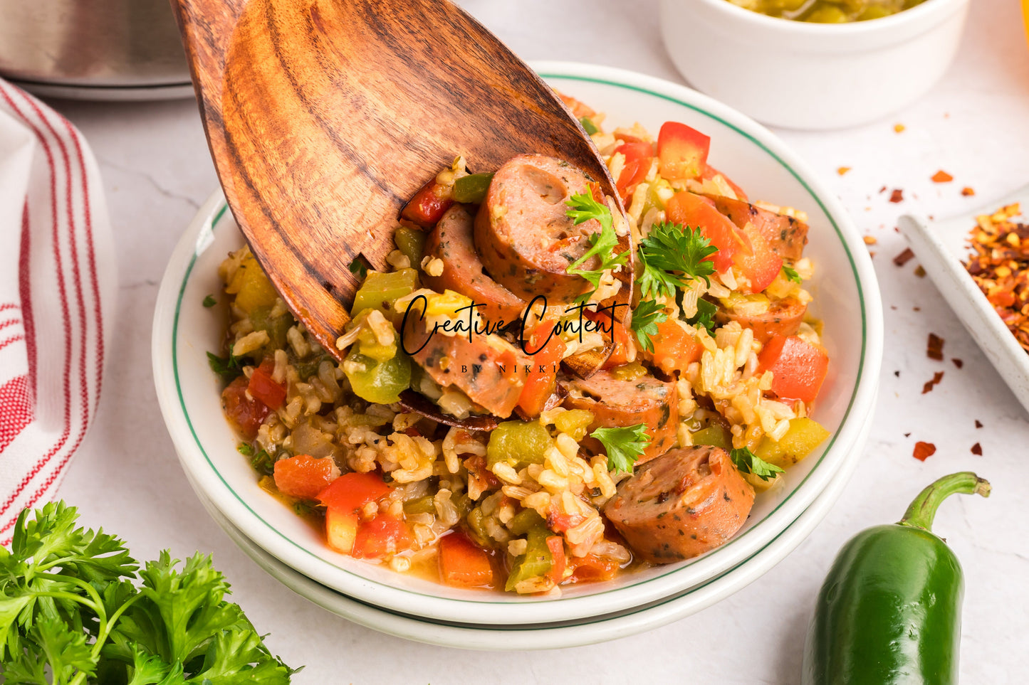 Sausage And Rice Casserole - Set 1 of 2