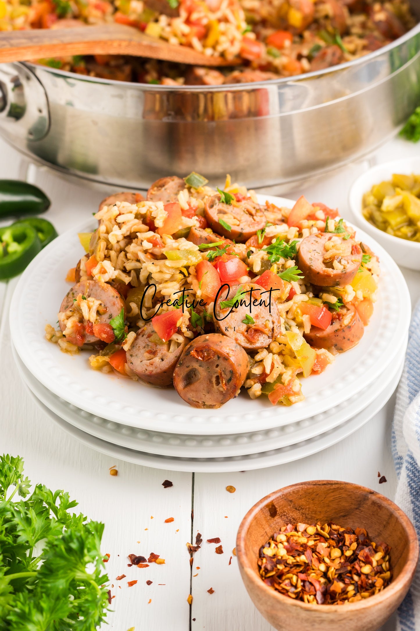 Sausage And Rice Casserole -Set 2 of 2