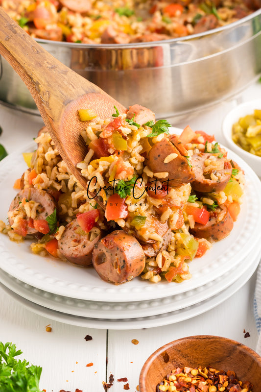 Sausage And Rice Casserole -Set 2 of 2