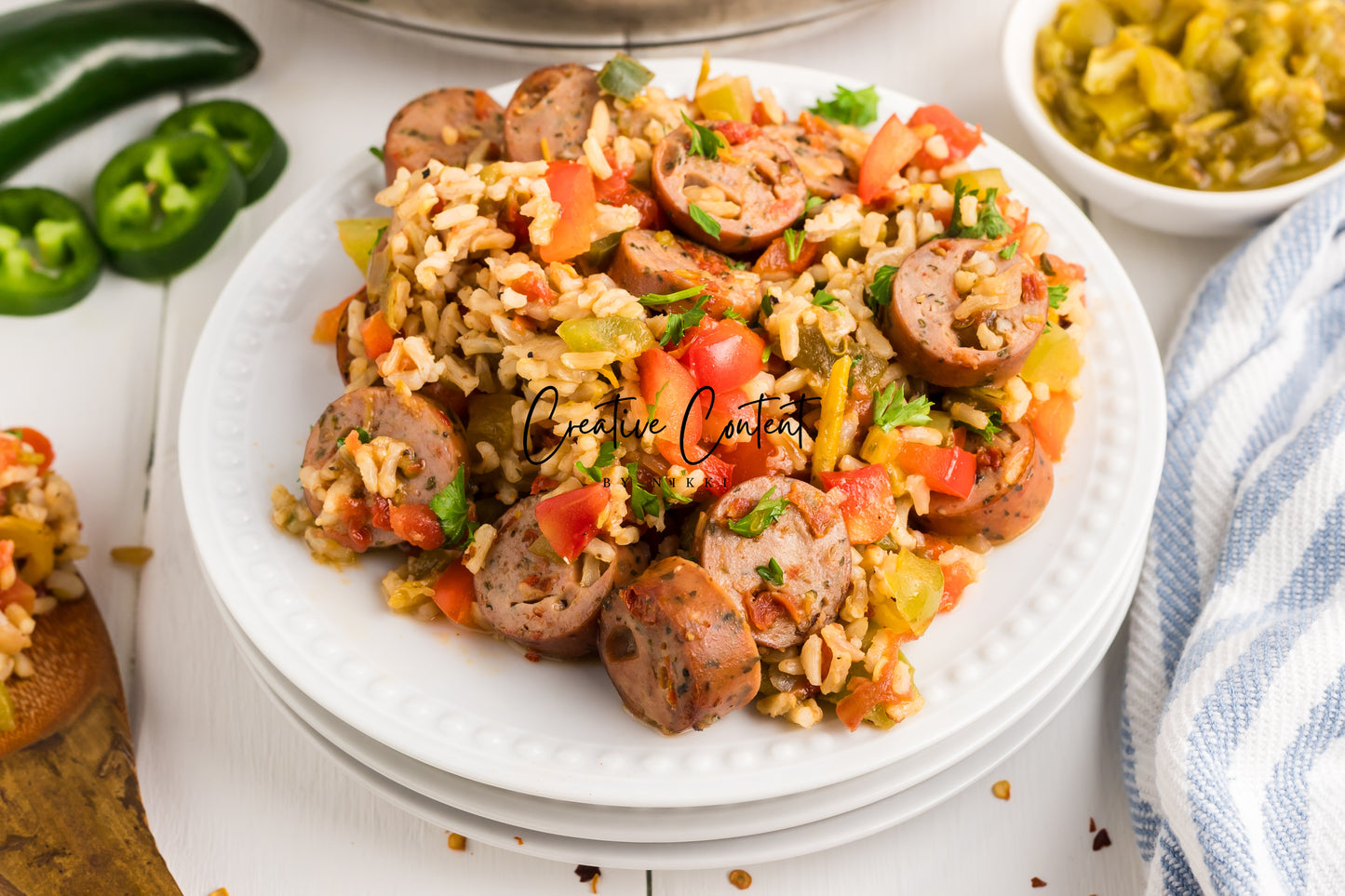 Sausage And Rice Casserole -Set 2 of 2