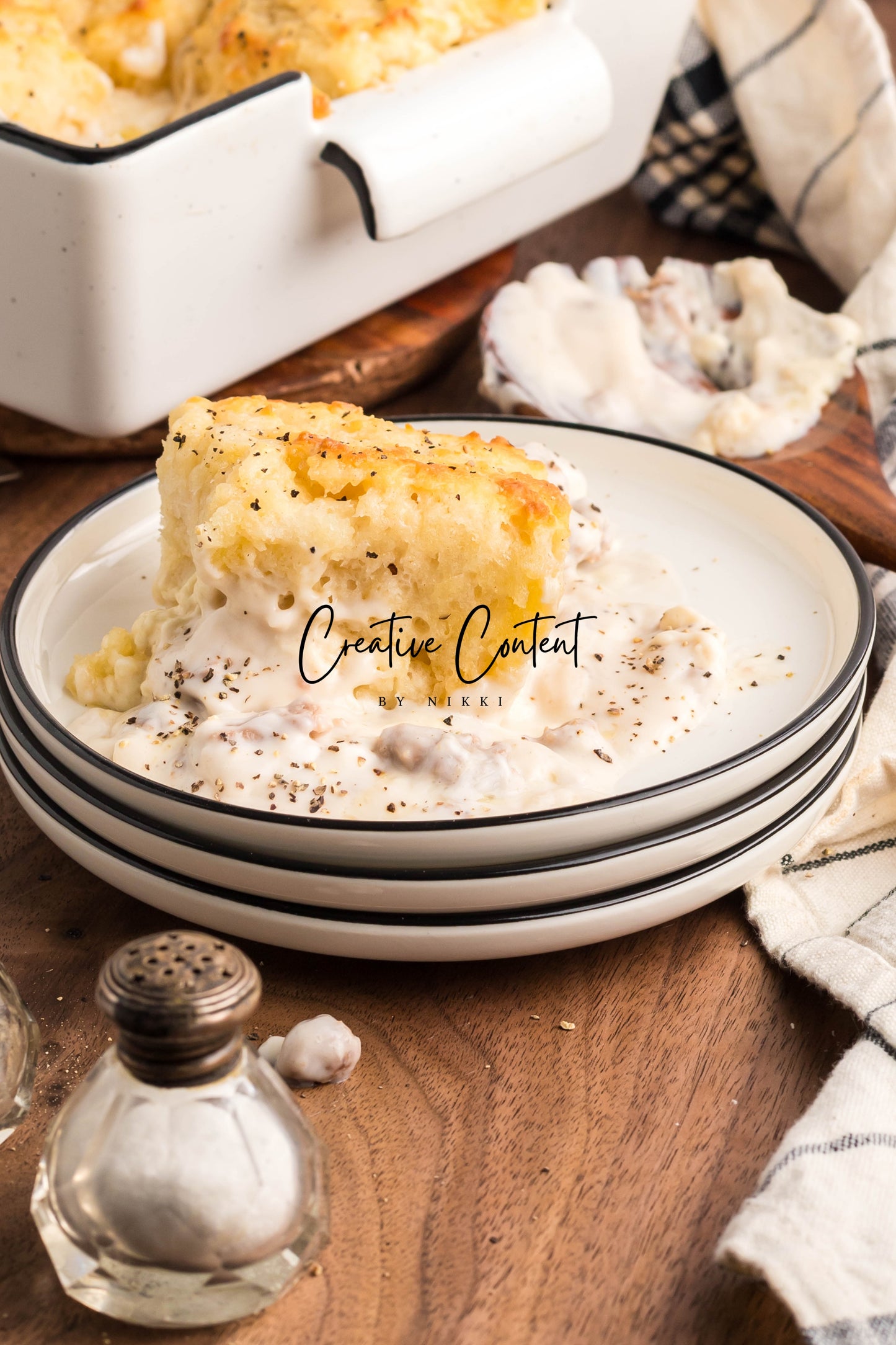 Sausage Gravy Butter Swim Biscuits - Exclusive