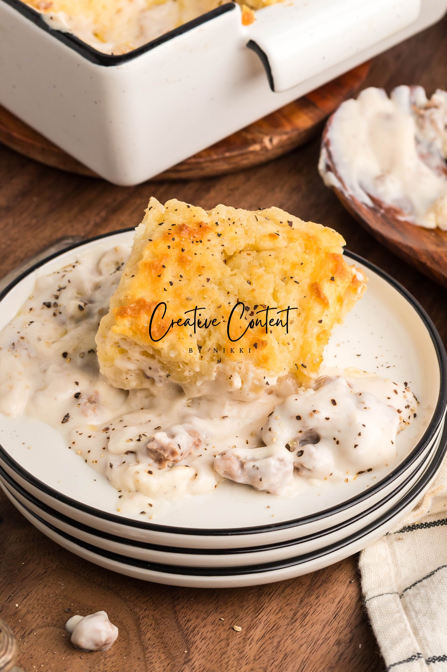 Sausage Gravy Butter Swim Biscuits - Exclusive