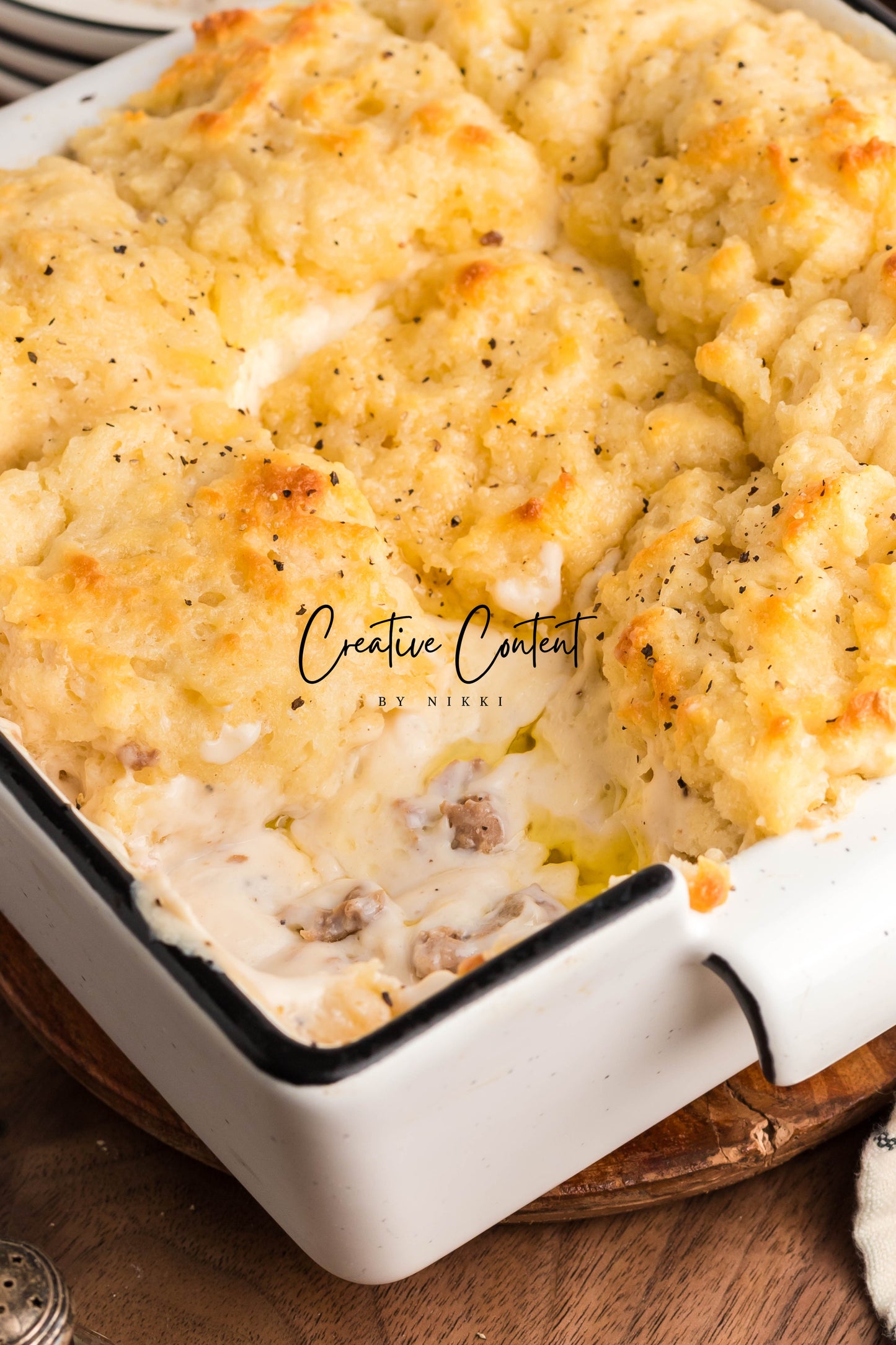 Sausage Gravy Butter Swim Biscuits - Exclusive